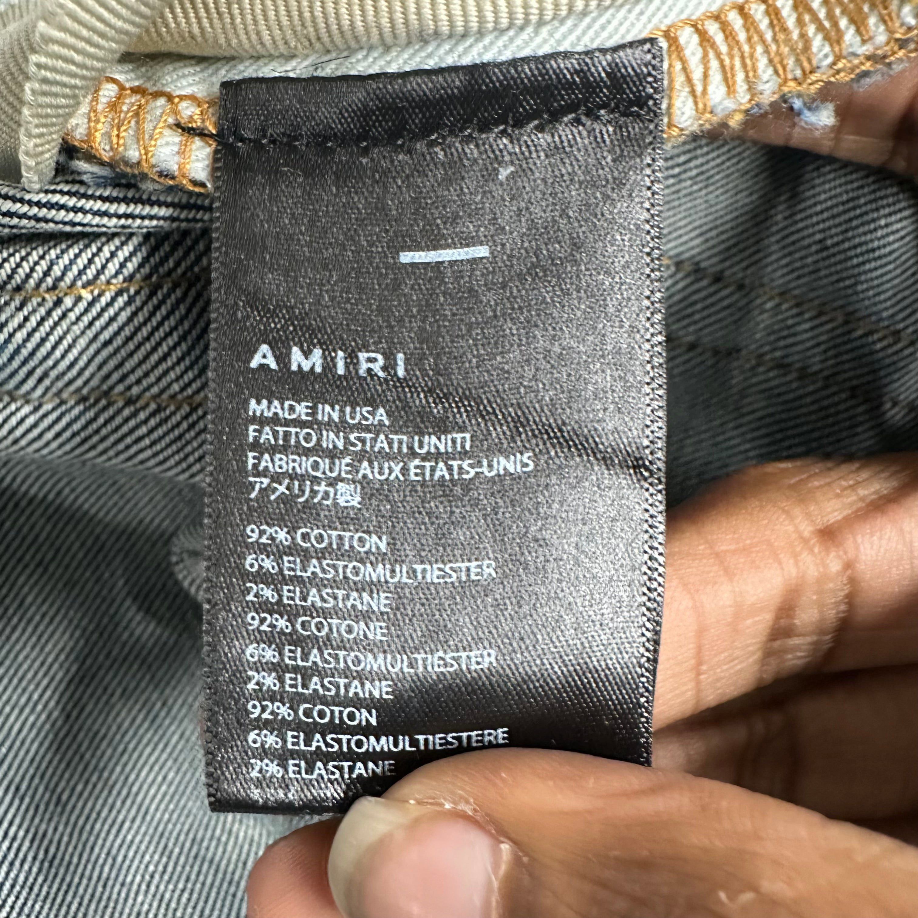 Amiri Amiri Plain Dark Blue Denim Jeans Sz 32 Size US 32 / EU 48 - 5 Thumbnail