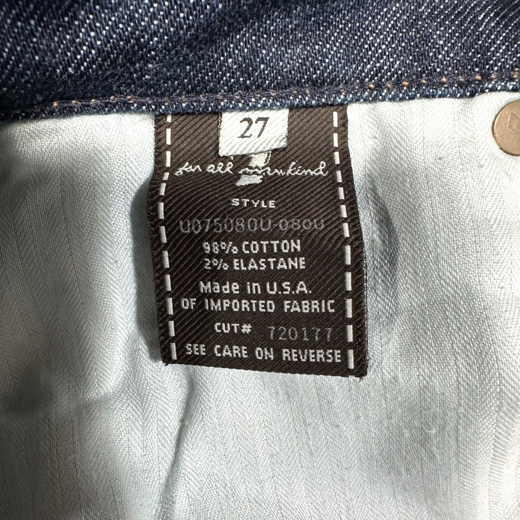7 For All Mankind 7 For All Mankind Jeans Womens Jeans Bootcut 27 Medium Wash Blue Cotton Stretch 5-Pocket Size 27" / US 4 / IT 40 - 6 Thumbnail