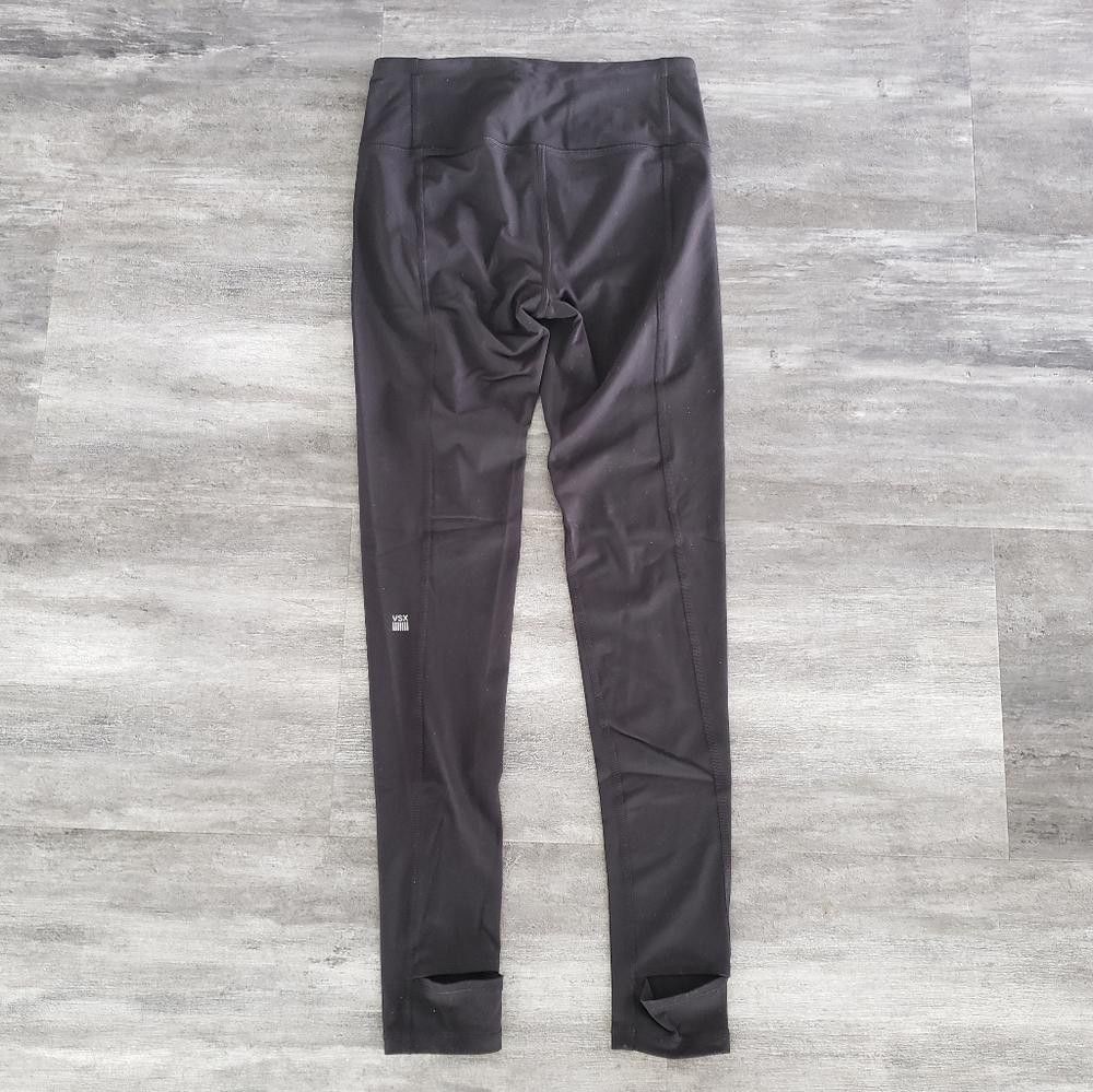 Designer Black High Waisted VS Knockout Stirrup Legging Size 28" / US 6 / IT 42 - 2 Thumbnail