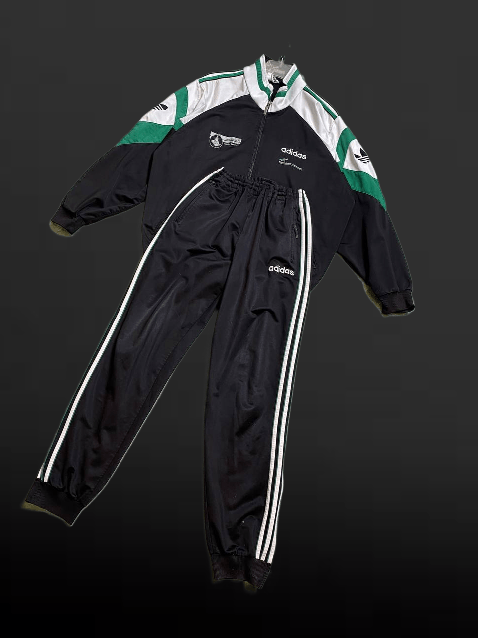 Vintage adidas ac Milan soccer football tracksuit M gorpcore