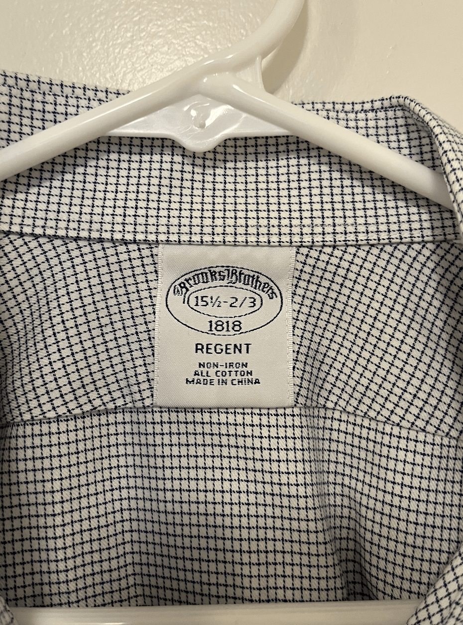 Brooks Brothers Brooks Brothers checkered shirt with spread collar Size US M / EU 48-50 / 2 - 4 Thumbnail