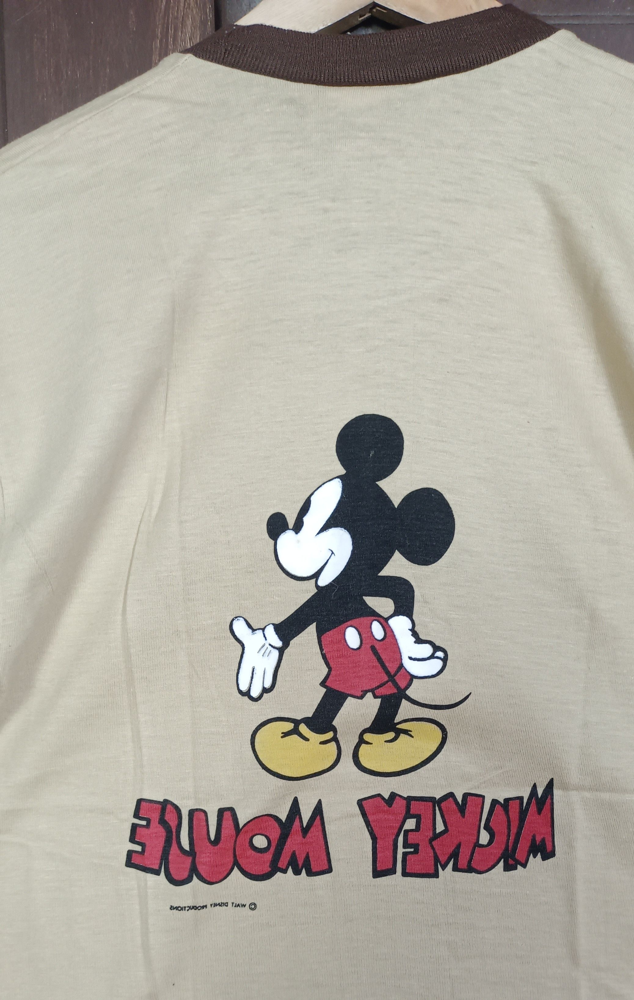 Mickey Mouse Vintage 70s🔥 Mickey Mouse Screen Mirror Ringer Size US S / EU 44-46 / 1 - 5 Thumbnail