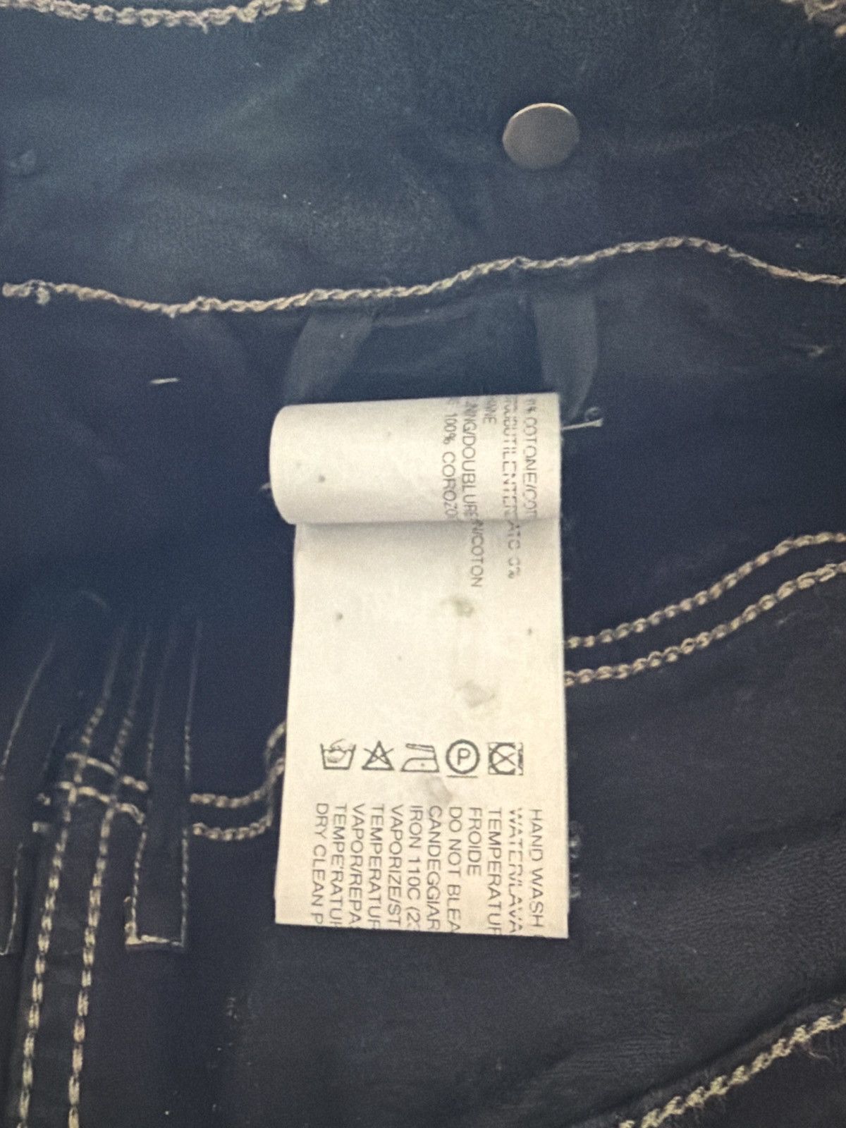 Rick Owens Drkshdw Rick Owens DRKSHDW FW16 “Mastodon” Matte Black Skirted Denim Size US 34 / EU 50 - 6 Thumbnail