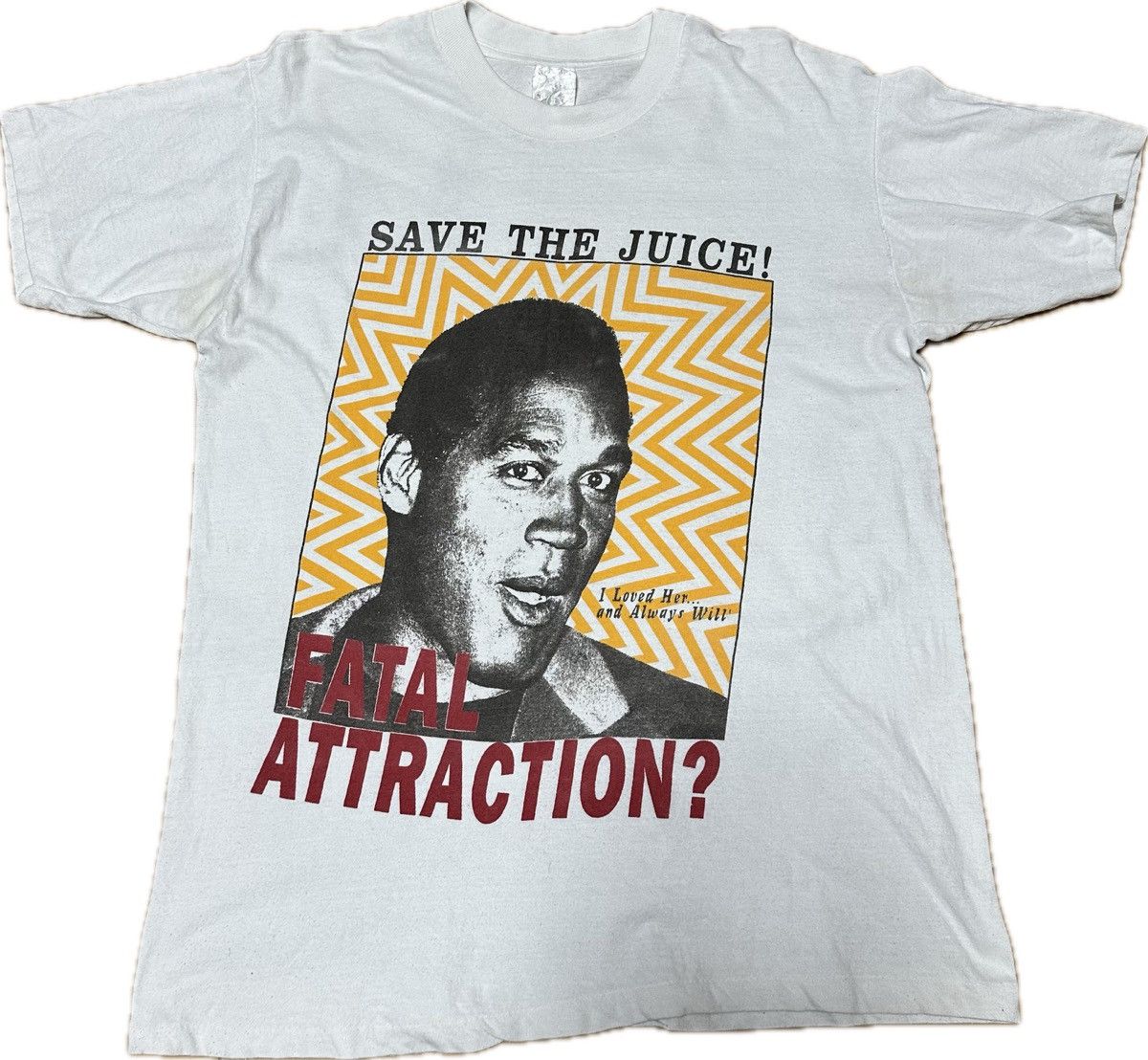 Band Tees × Vintage O.J SIMPSON white tee SAVE THE JUICE! Size US XL / EU 56 / 4 - 2 Thumbnail