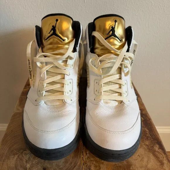 Jordan Brand Nike Air Jordan 5 Retro Olympic Gold (2016) 136027-133 Size US 11.5 / EU 44-45 - 2 Thumbnail