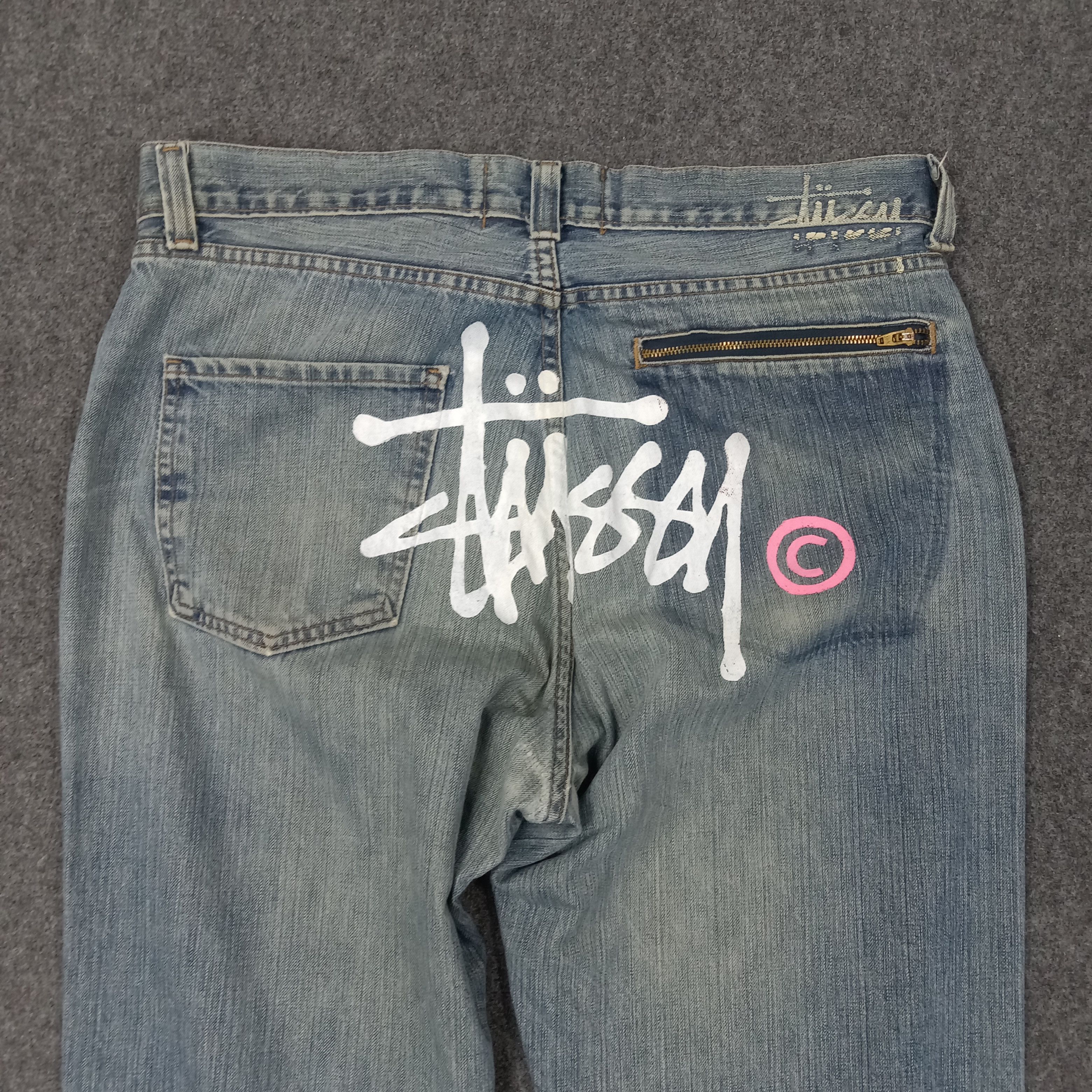 Stussy Stussy American Streetwear Style Denim Jeans C228N11 Size US 35 - 2 Thumbnail