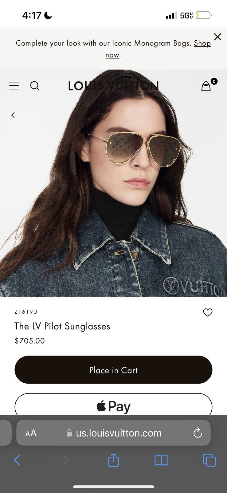 Louis Vuitton Louis Vuitton Pilot sunglasses Size ONE SIZE - 6 Thumbnail