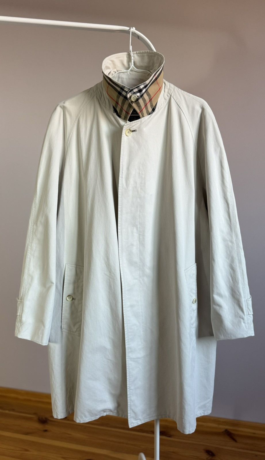 Burberry Burberry Membrane Trench Coat Nova Check Beige Size US XL / EU 56 / 4 - 10 Thumbnail