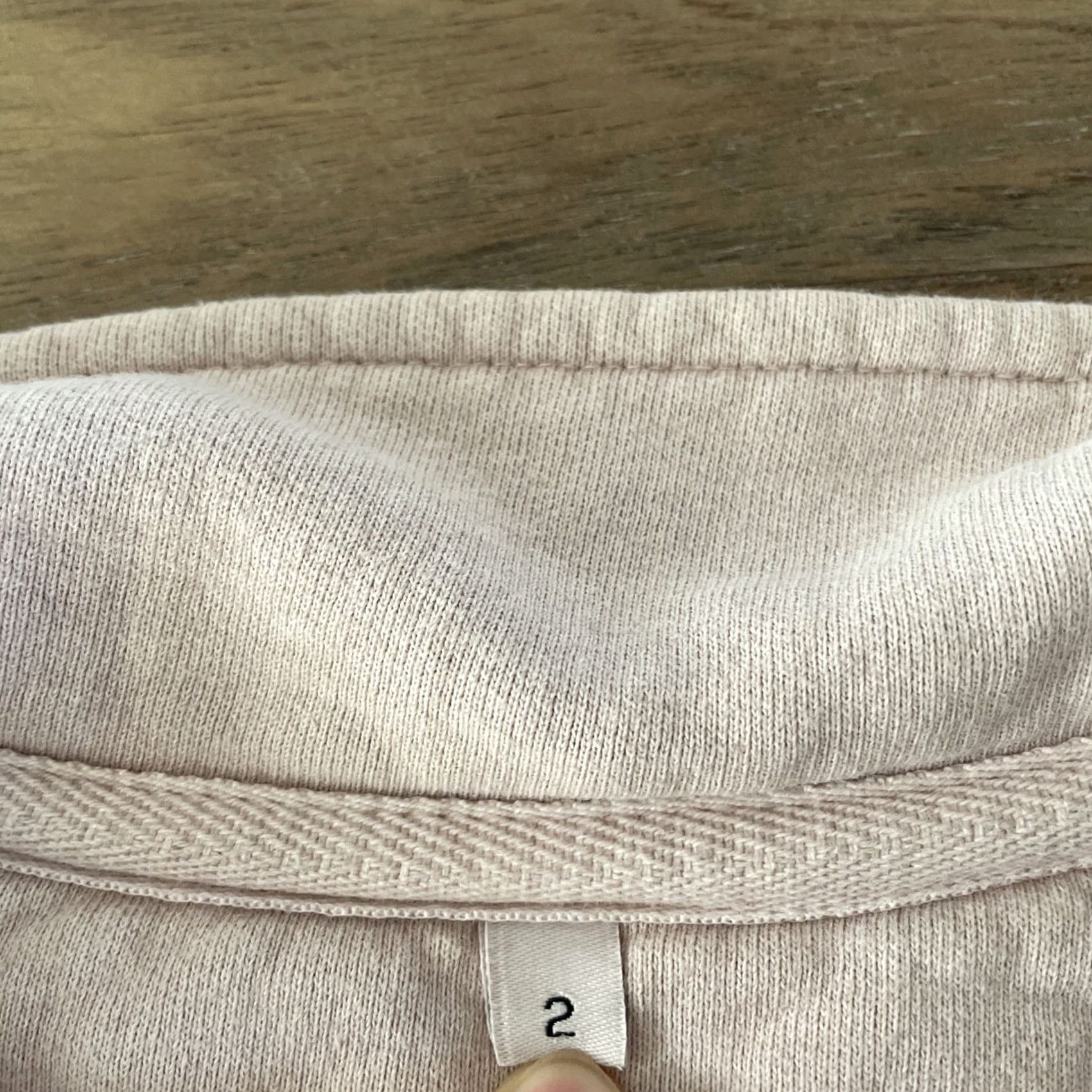 Vintage Sloppy Joe Sweatshirt Womens M Peach Collared Pullover Organic Cotton Made UK Size M / US 6-8 / IT 42-44 - 3 Thumbnail