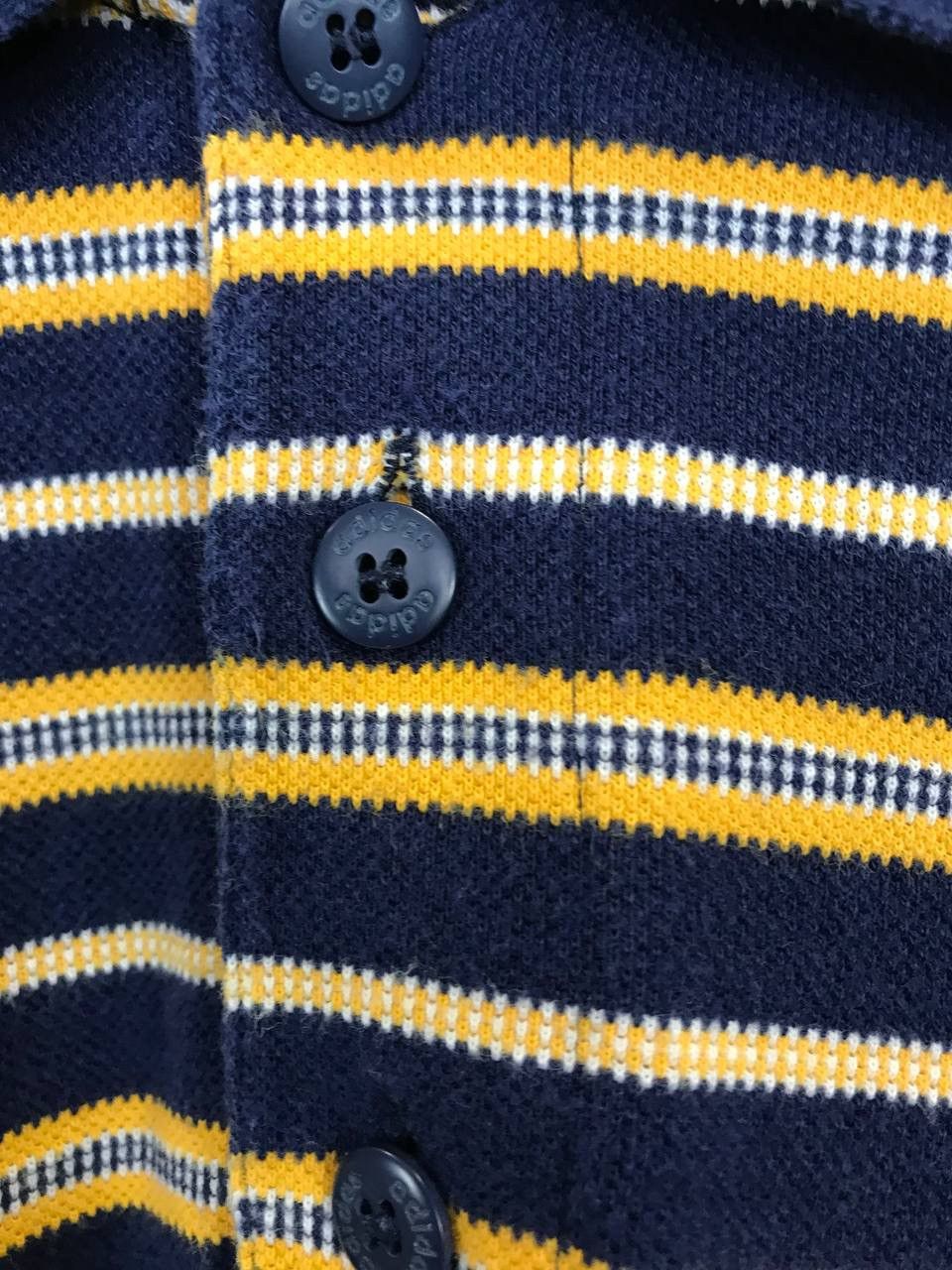 Adidas × Vintage Adidas vintage sportswear striped polo tee Size US M / EU 48-50 / 2 - 4 Thumbnail
