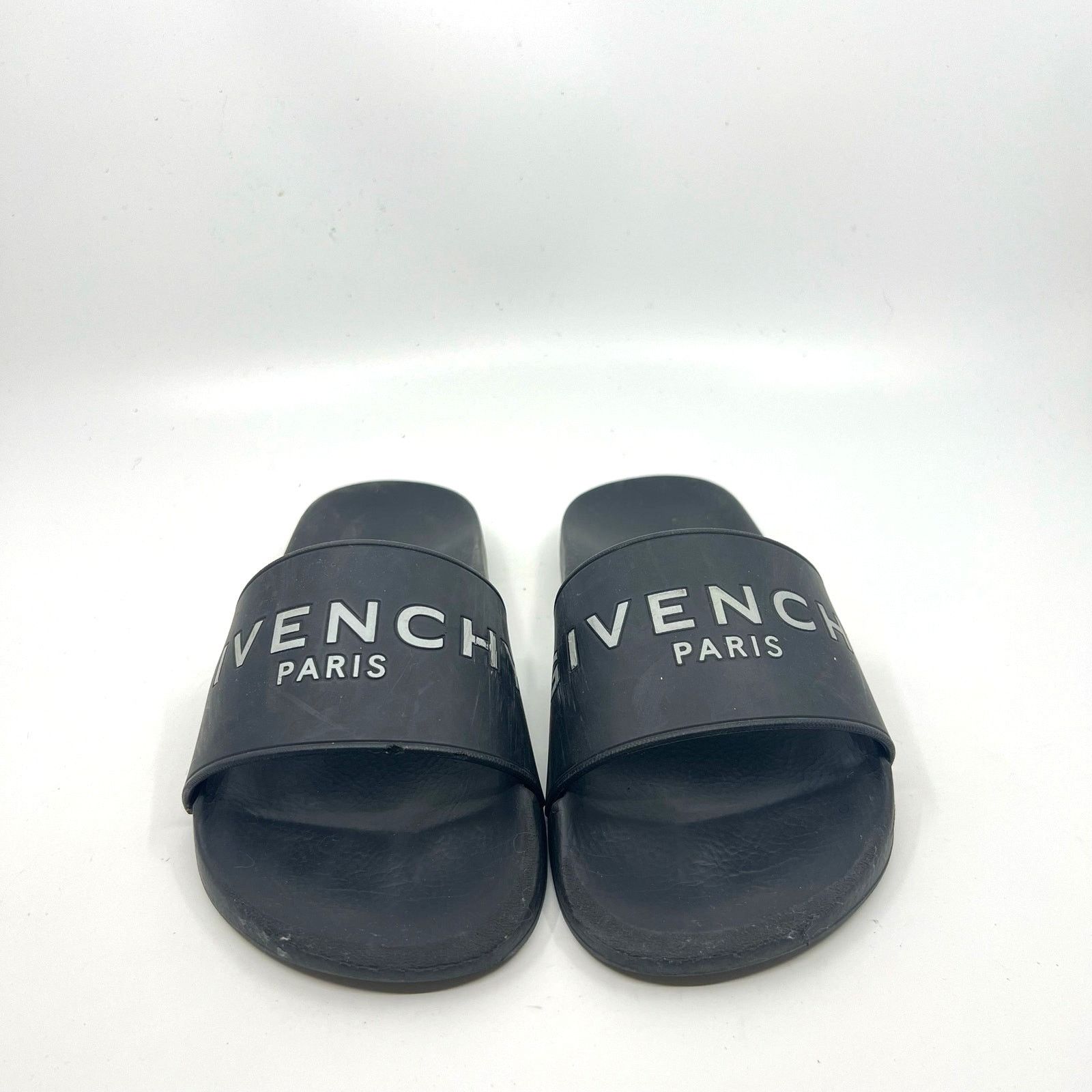 Givenchy Givenchy Paris Black Flat Sandals Slides Women's 8 US Size US 8 / IT 38 - 4 Thumbnail