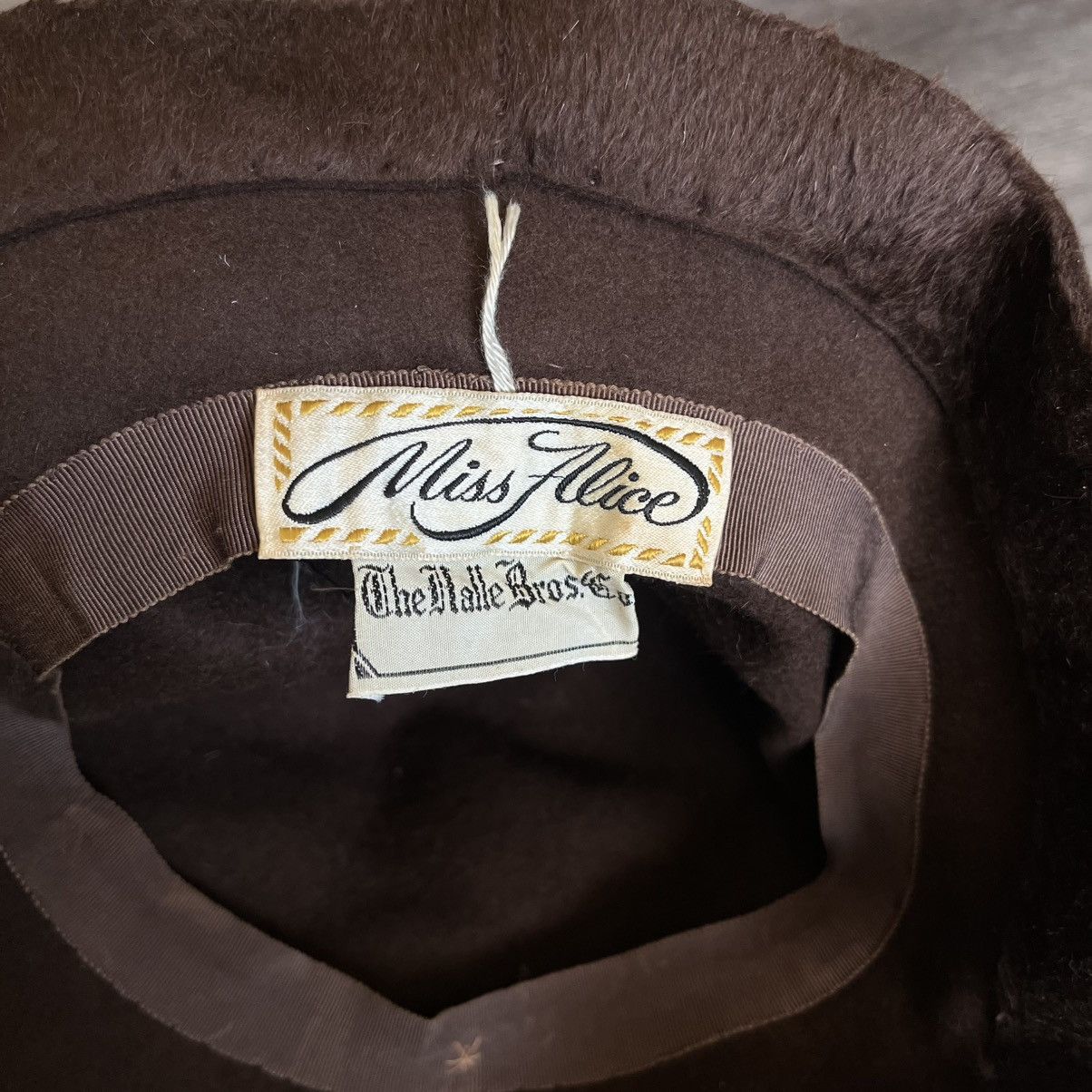 Vintage Vintage Miss Alice The Halle Bros Brown Faux Fur Bucket Hat Size ONE SIZE - 6 Thumbnail