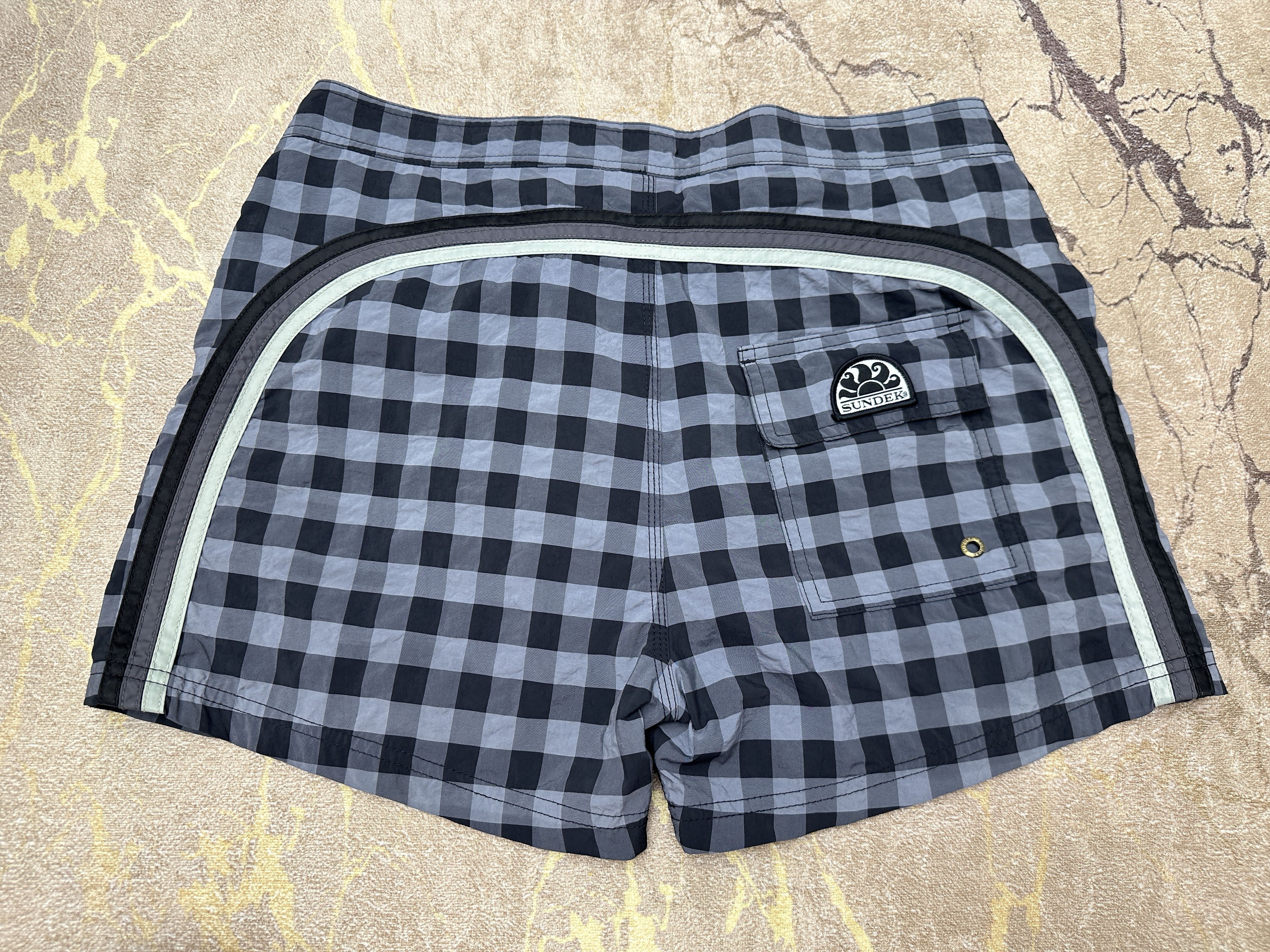 Sundek Tartan Check Sundek 30 Beach Short Trunks BathSuit Size 30 S Size US 30 / EU 46 - 6 Thumbnail