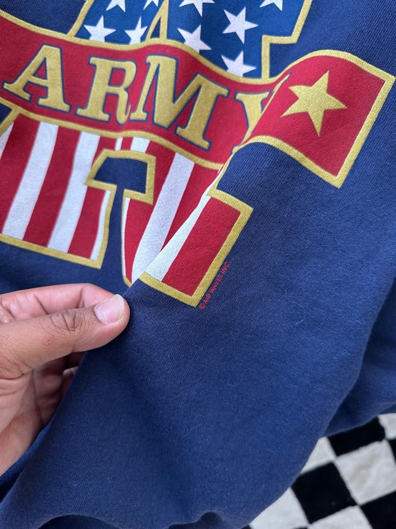 Vintage VINTAGE US ARMY SWEATSHIRT Size US XL / EU 56 / 4 - 4 Thumbnail