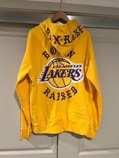 Mitchell & Ness - LA Lakers Vintage Keyline Logo Hoodie in Faded Raven