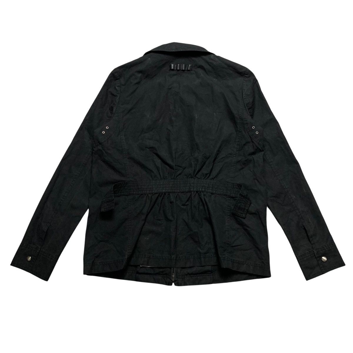 Le Grande Bleu (L.G.B.) MICHAA - Vintage Multi Zipper Black Washed Jacket Designer🇮🇹 Size US S / EU 44-46 / 1 - 5 Thumbnail