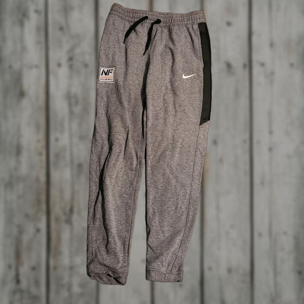 Nike Nike Showtime Pants Mens Medium Grey Black Dri-Fit Jogger Basketball DN6265-032 Size US 31 - 1 Thumbnail