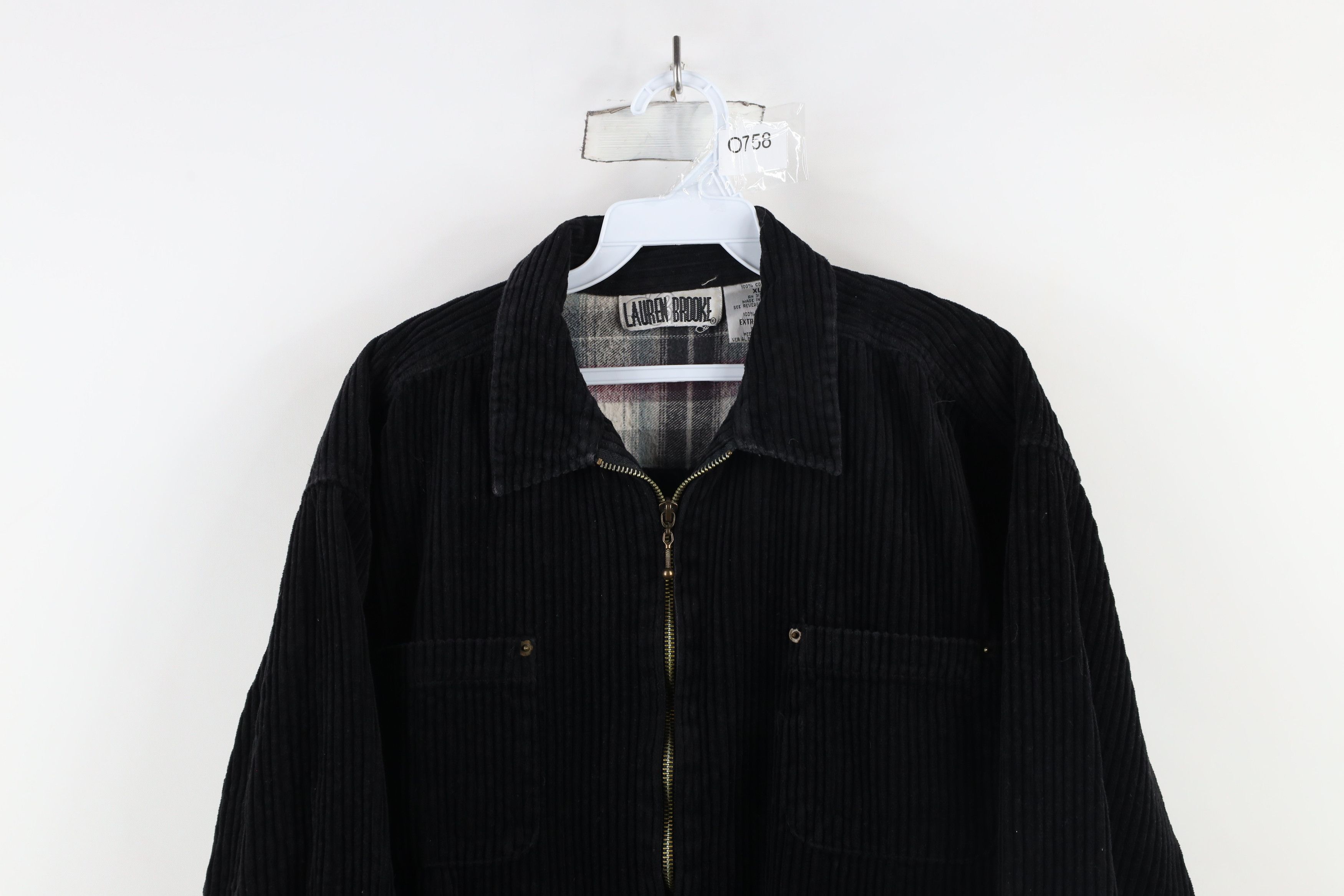 Vintage Vintage 90s Streetwear Flannel Lined Corduroy Shirt Jacket Size L / US 10 / IT 46 - 2 Thumbnail