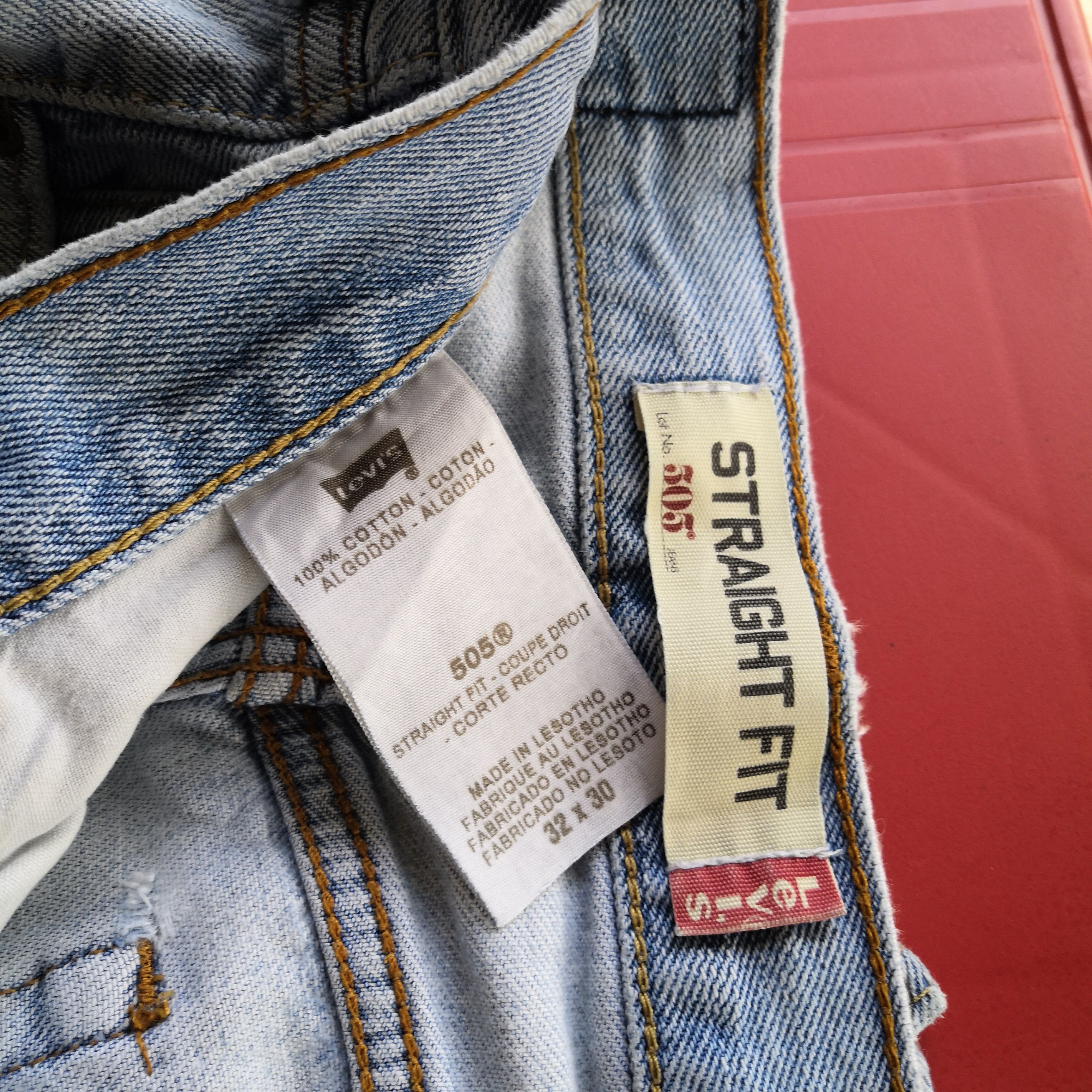Levi's Vintage Y2K Levis 505 Light Wash Denim Levi's Faded Jeans Size US 32 / EU 48 - 6 Thumbnail