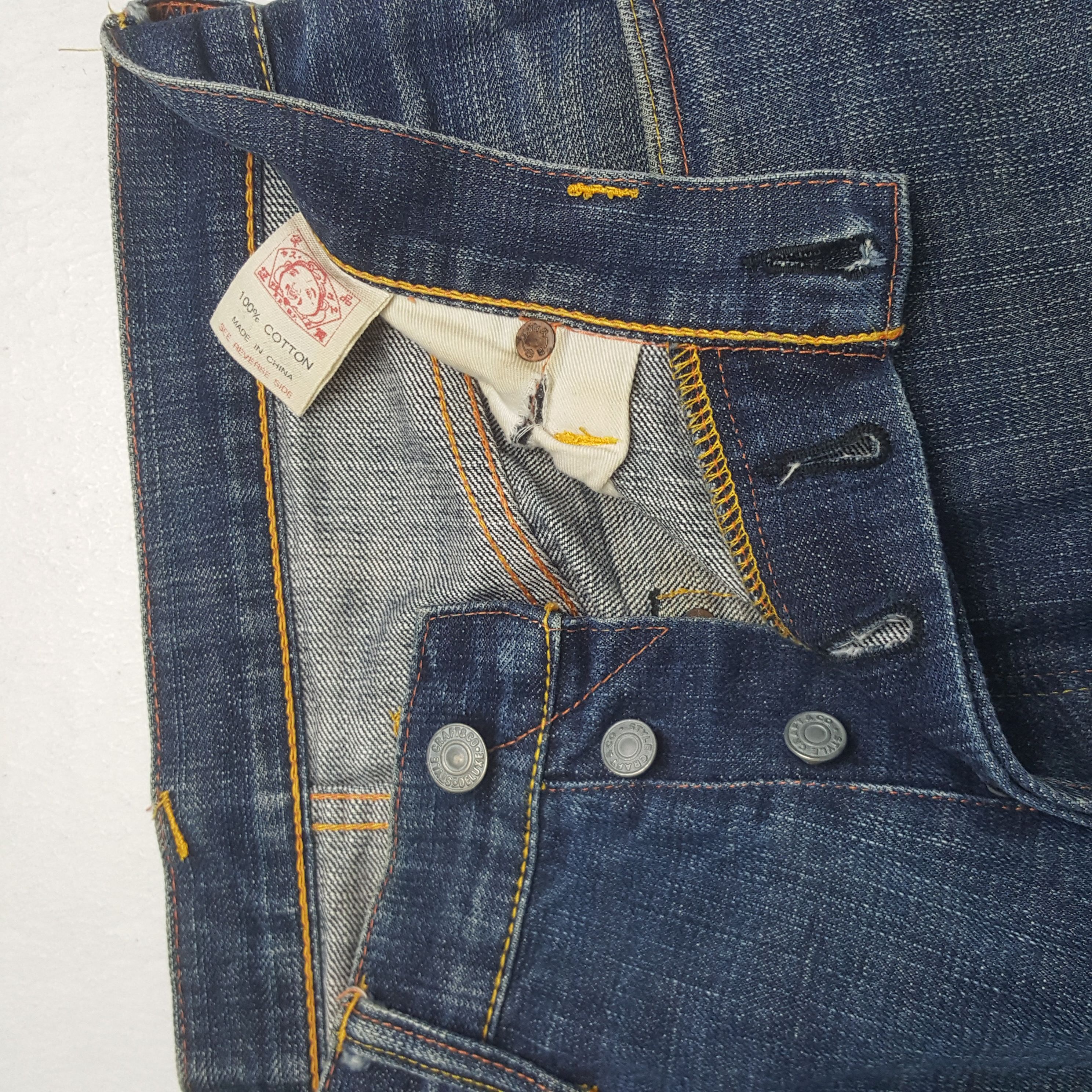 Evisu Vintage Evisu Selvedge Custom Daicock Japan Denim Jeans Size US 30 / EU 46 - 13 Thumbnail