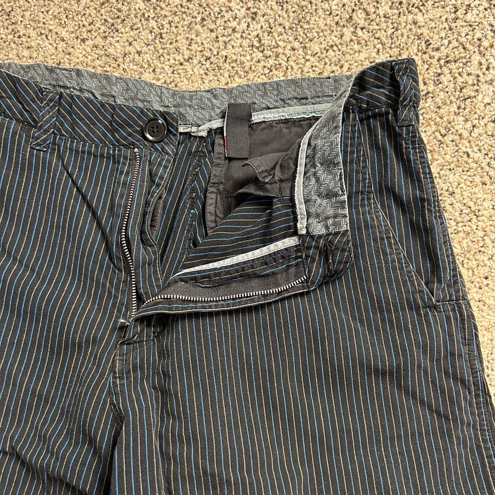 Element Skate Chino Shorts Black Blue Stripe Size US 36 / EU 52 - 5 Thumbnail