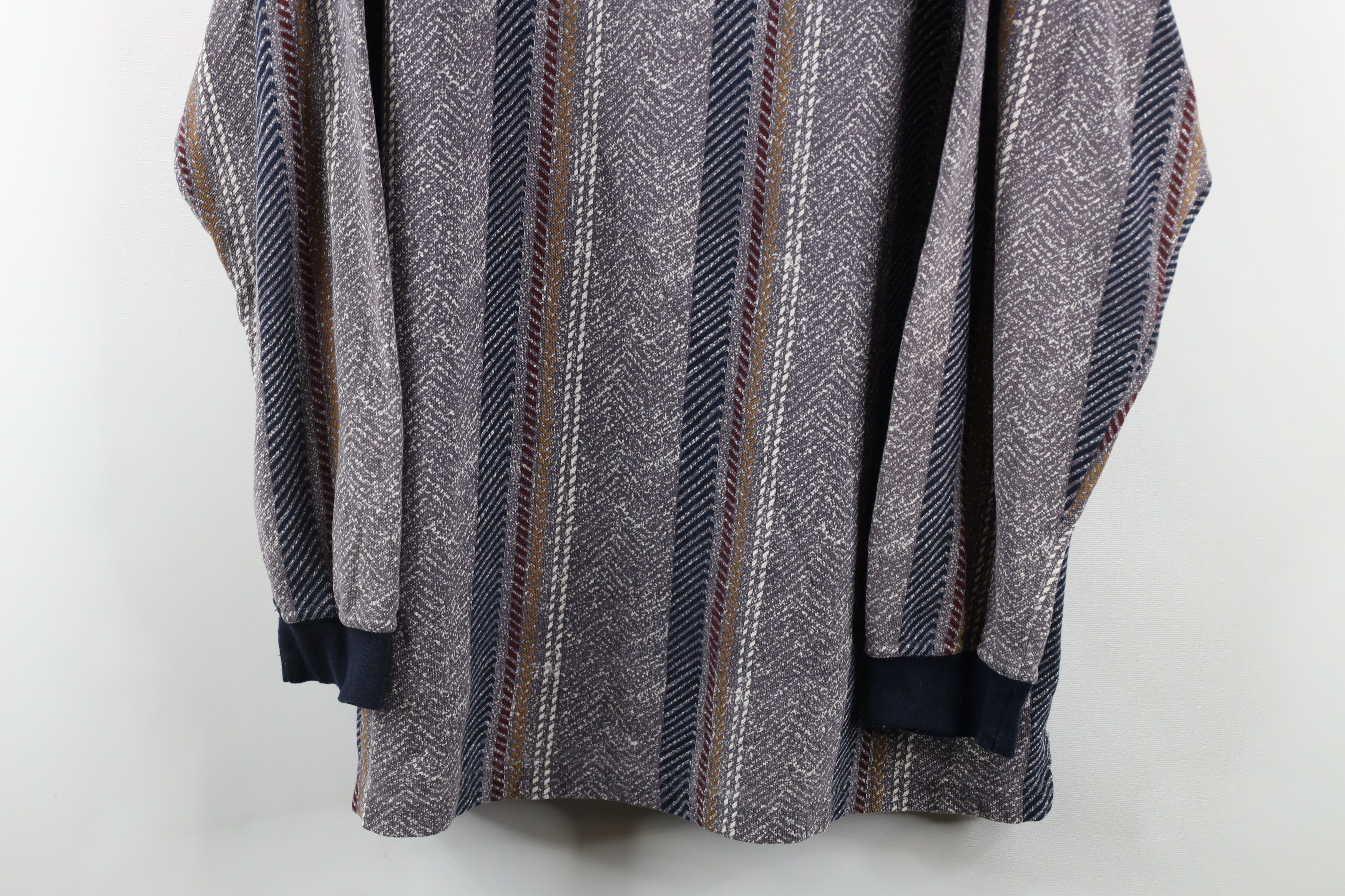 Vintage Vintage 90s Streetwear Herringbone Long Sleeve Rugby Polo Size US XL / EU 56 / 4 - 3 Thumbnail