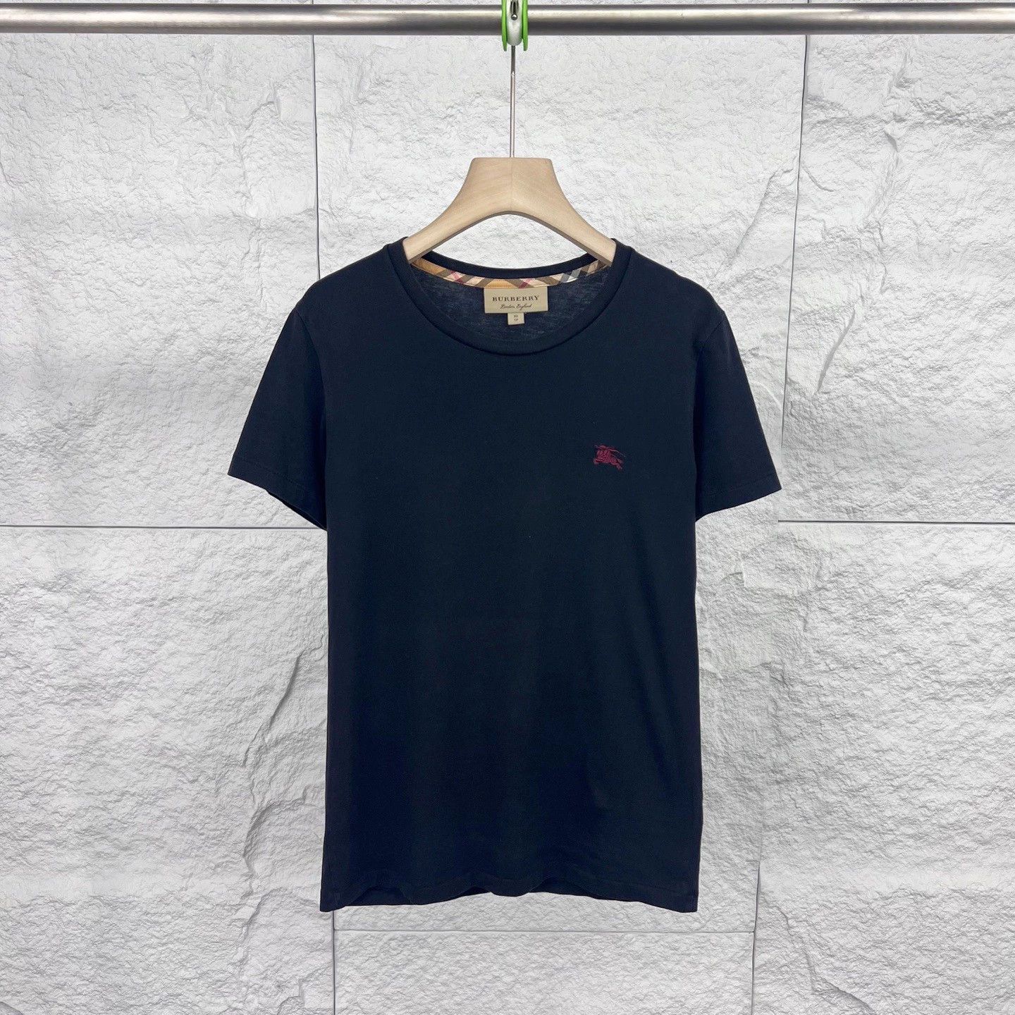Burberry Burberry Black Logo Embroidered Short Sleeve Tee Size US XS / EU 42 / 0 - 1 Thumbnail