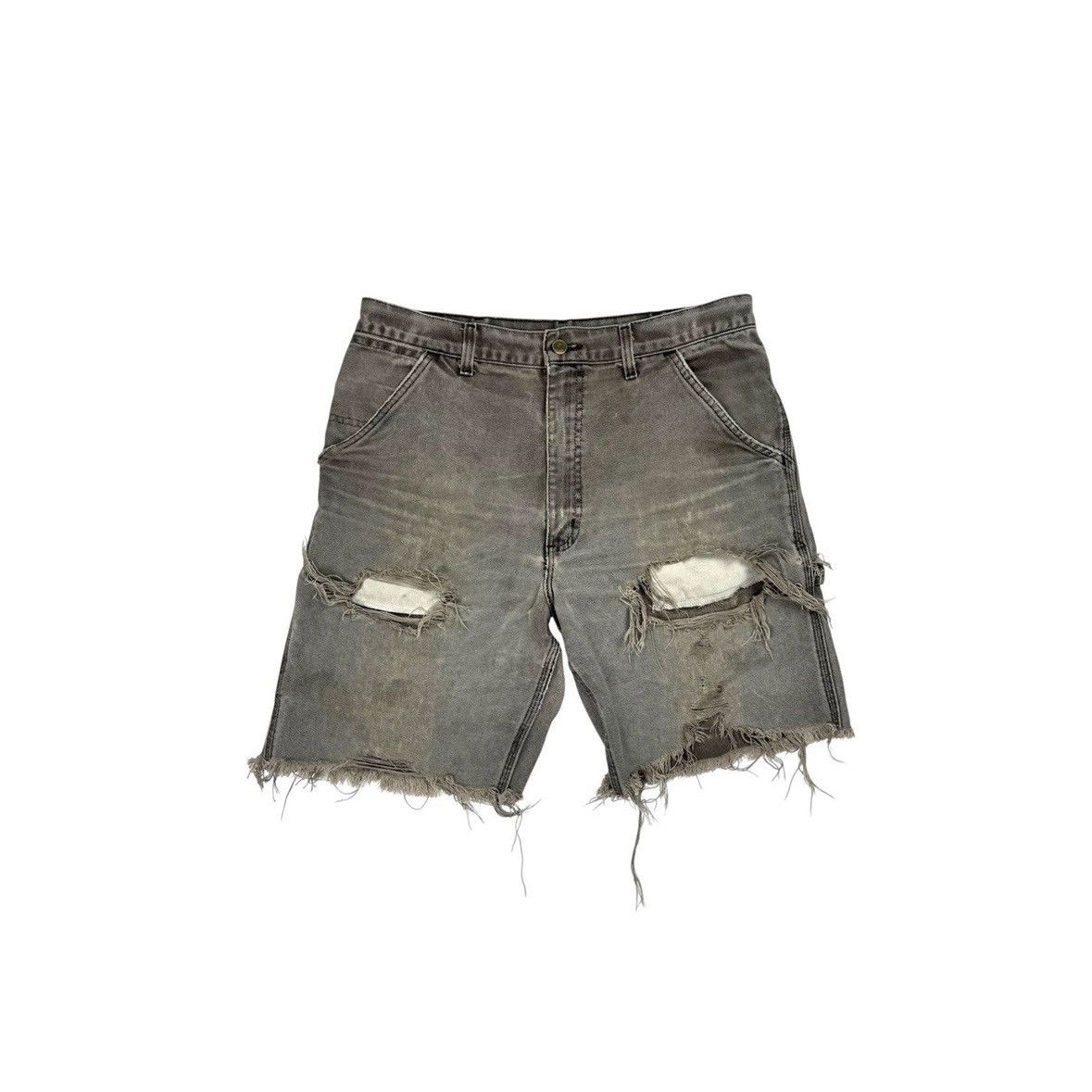VINTAGE THRASHED FADED CARHARTT WORK SHORTS