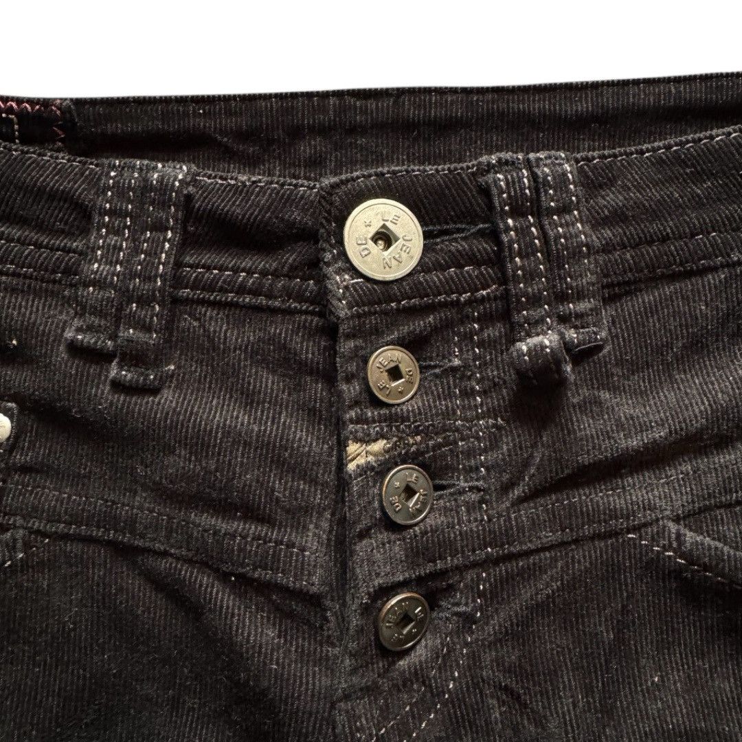 Marithe + Francois Girbaud Marithe Francois Girbaud Black Mad Flare Corduroy Pants Size US 31 - 5 Thumbnail