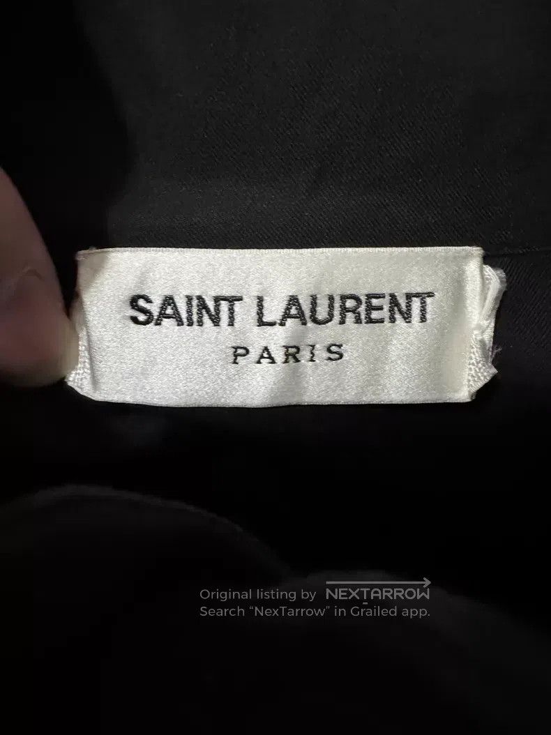 Saint Laurent Paris Saint Laurent Paris Black Samurai Mandarin Collar Accordio Size M / US 6-8 / IT 42-44 - 5 Thumbnail