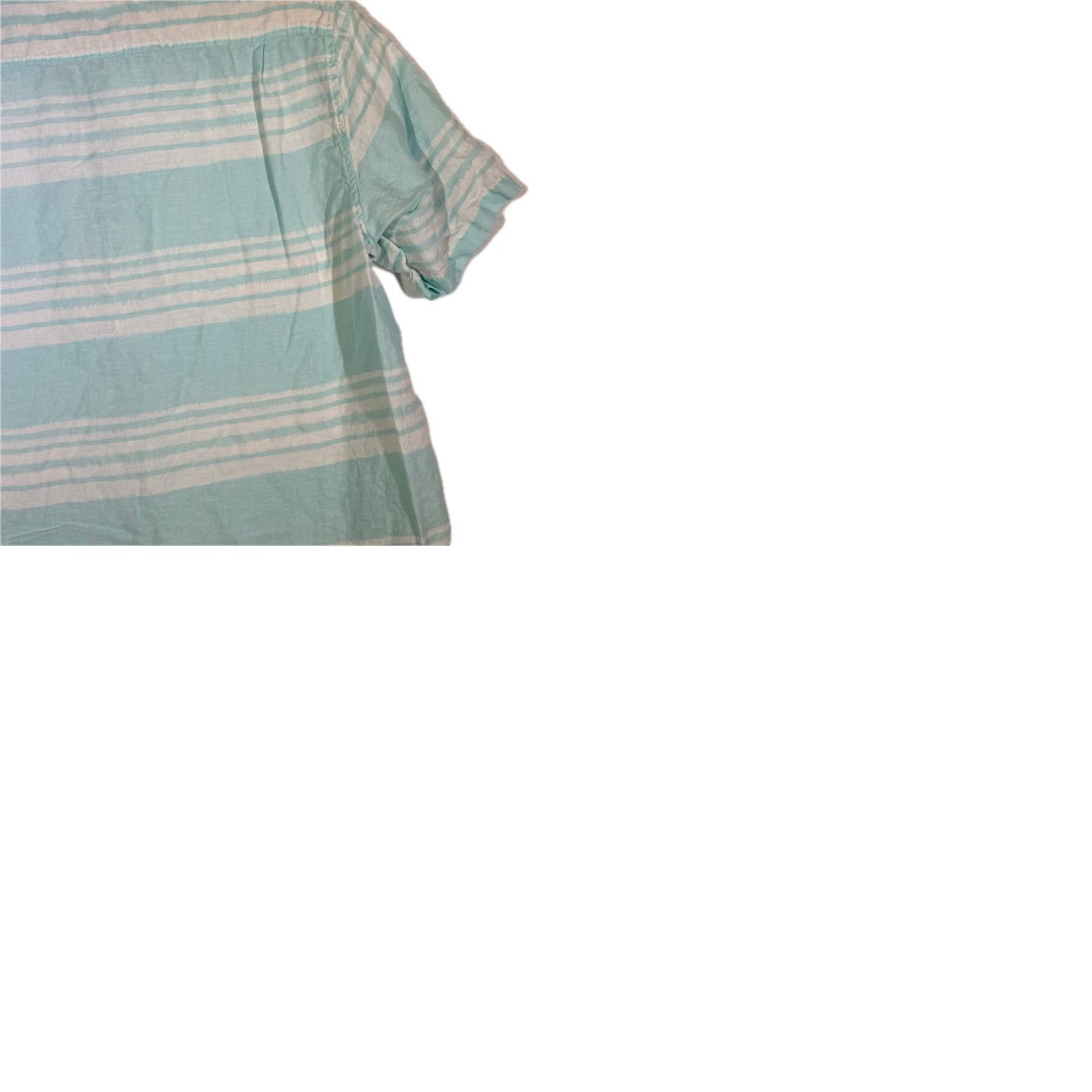 Vintage Caribbean XL Light Blue Striped Linen Hawaiian Shirt – 100% Linen, Button-Up, Short Sleeve, Casual Beachwear, Men’s Size US XL / EU 56 / 4 - 9 Thumbnail