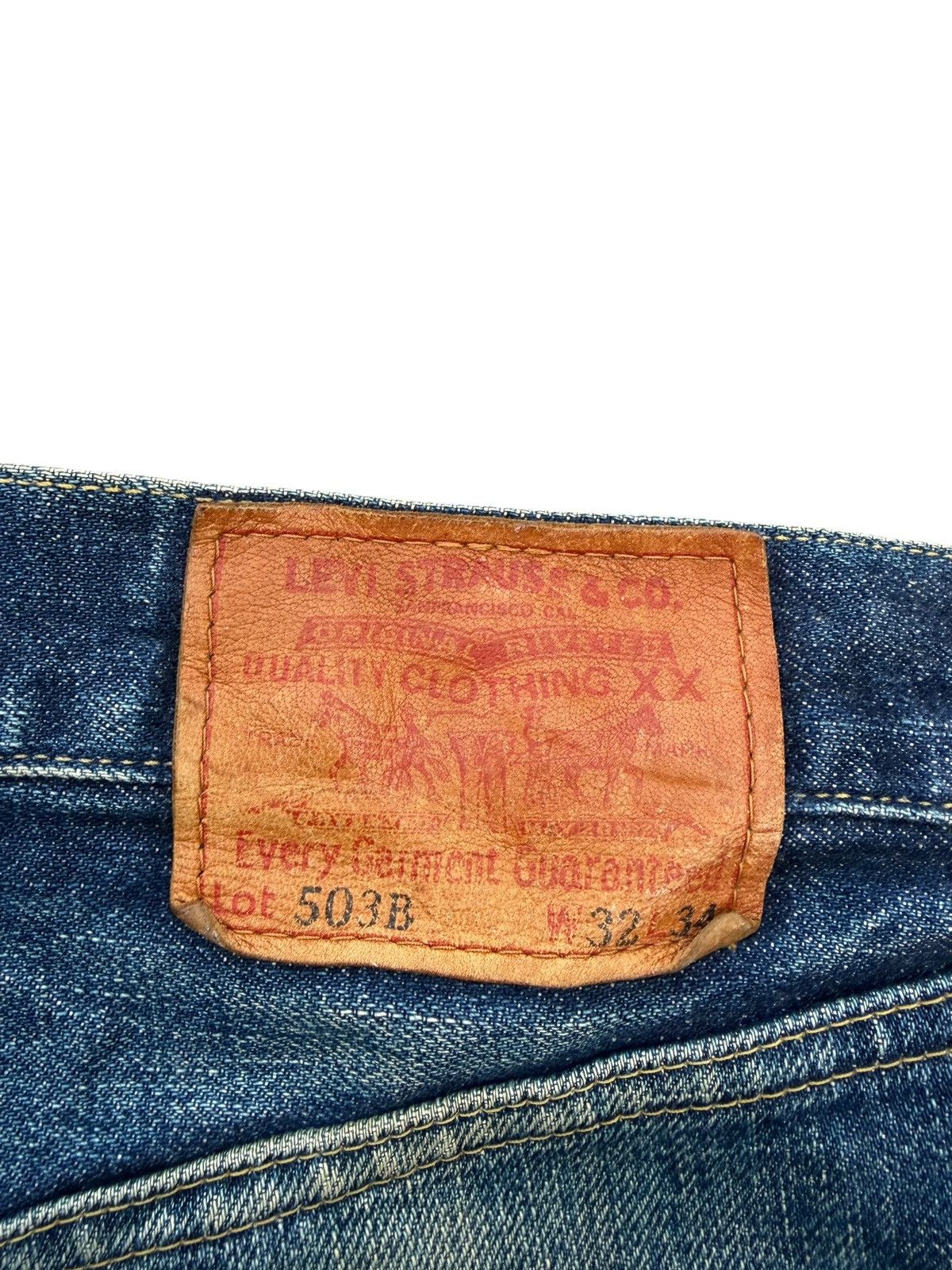 Levi's TRASHER VINTAGE LEVI'S BIG E 503B SELVEDGE DISTRESSED DENIM Size US 32 / EU 48 - 11 Thumbnail