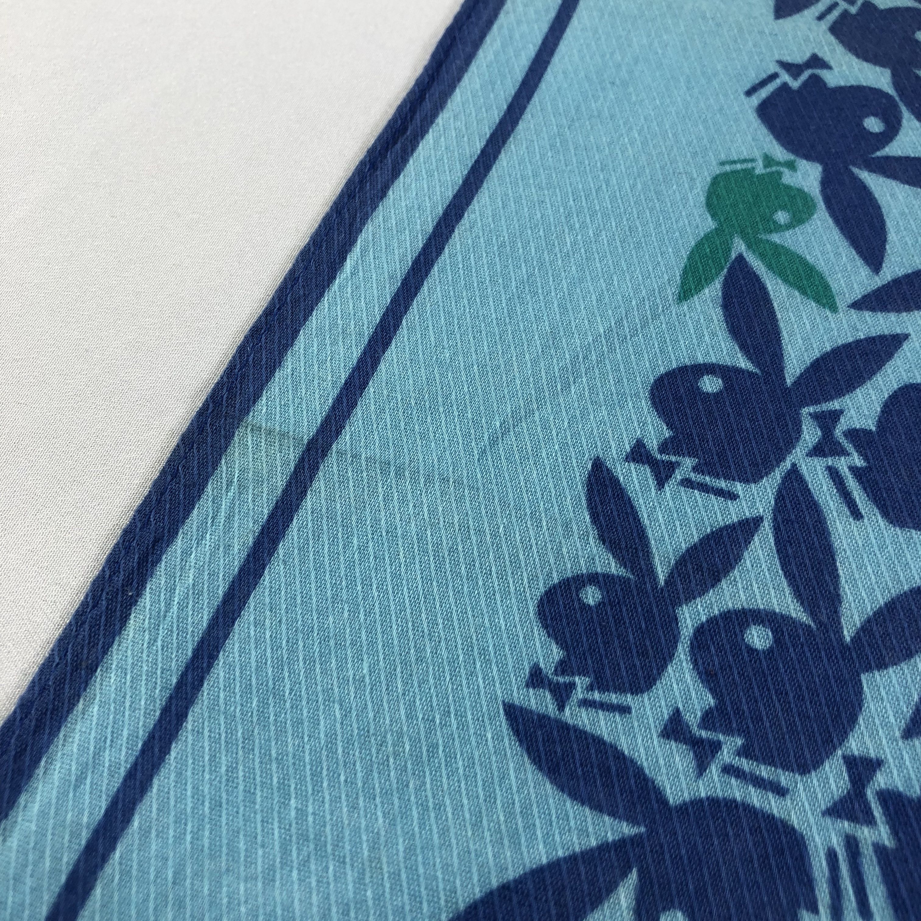 Playboy × Vintage Playboy Handkerchief Neckerchief Bandana H1681 Size ONE SIZE - 10 Thumbnail