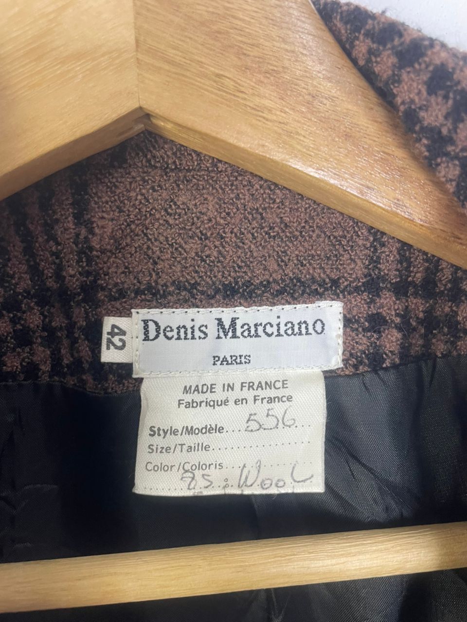 Designer × Vintage Denis Marciano Women Wool Jacket Size M / US 6-8 / IT 42-44 - 5 Thumbnail