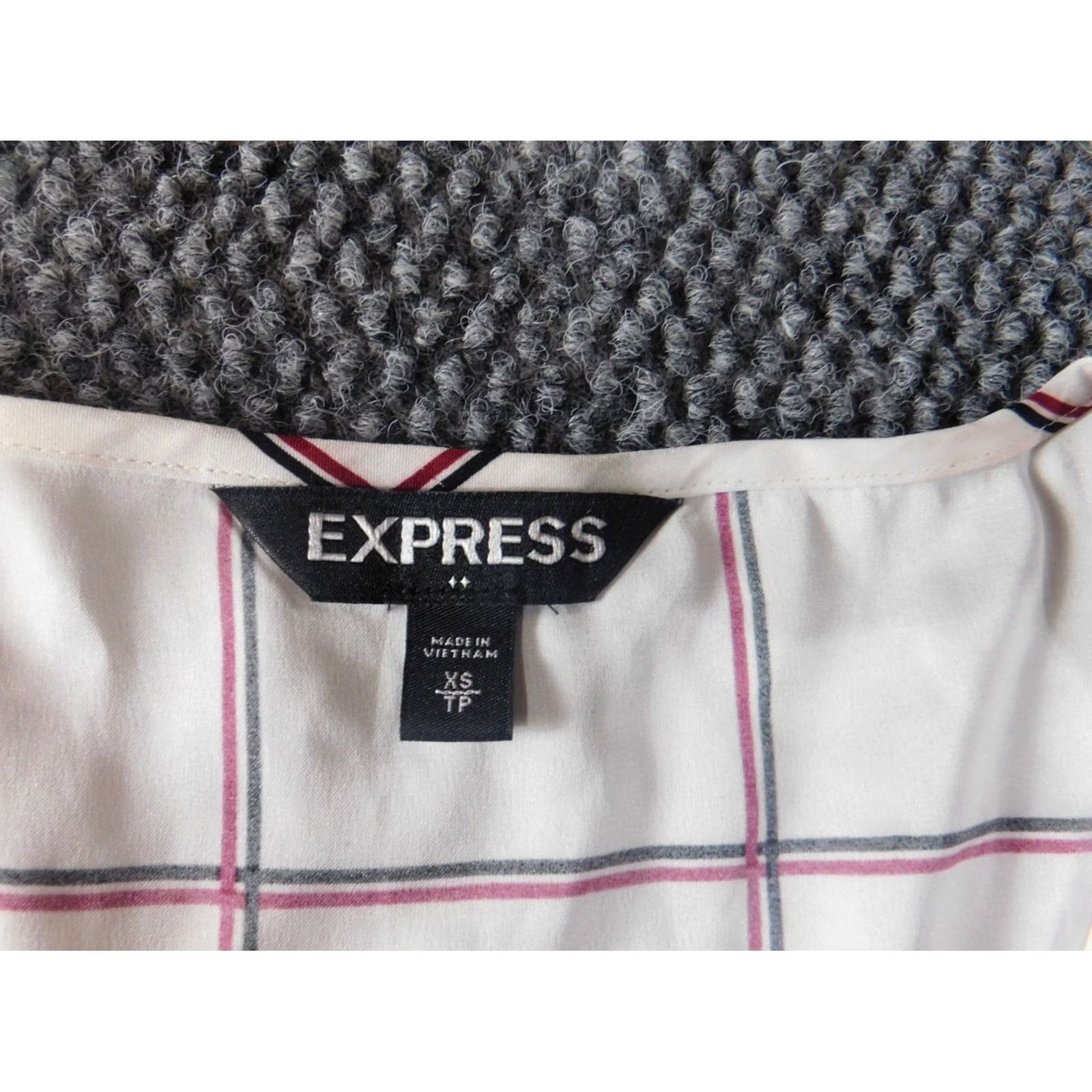 Express Express Womens Blouse XS White Pullover Round Neck Sleeveless Pleated Casual Top Size XS / US 0-2 / IT 36-38 - 5 Thumbnail