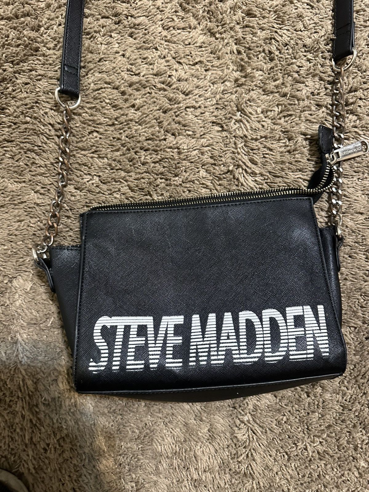 Steve Madden × Vintage Vintage Steve Madden “triple black” Crossbody bag 00s Size ONE SIZE - 2 Thumbnail