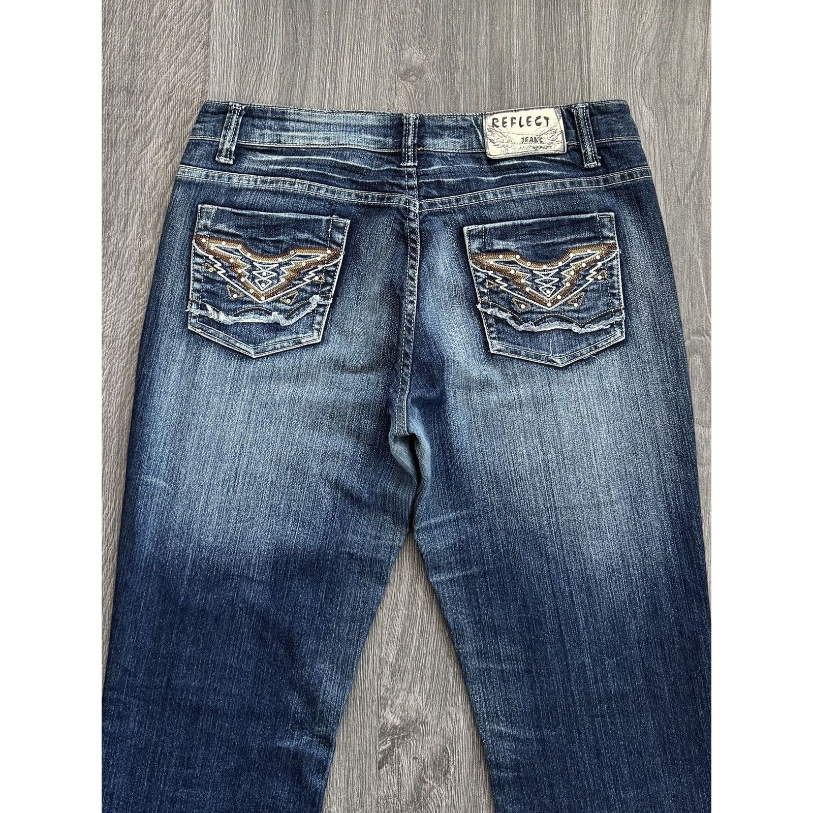 Japanese Brand Y2K Vintage Reflect Washed Flared Jeans If6was9 style Size US 34 / EU 50 - 8 Thumbnail