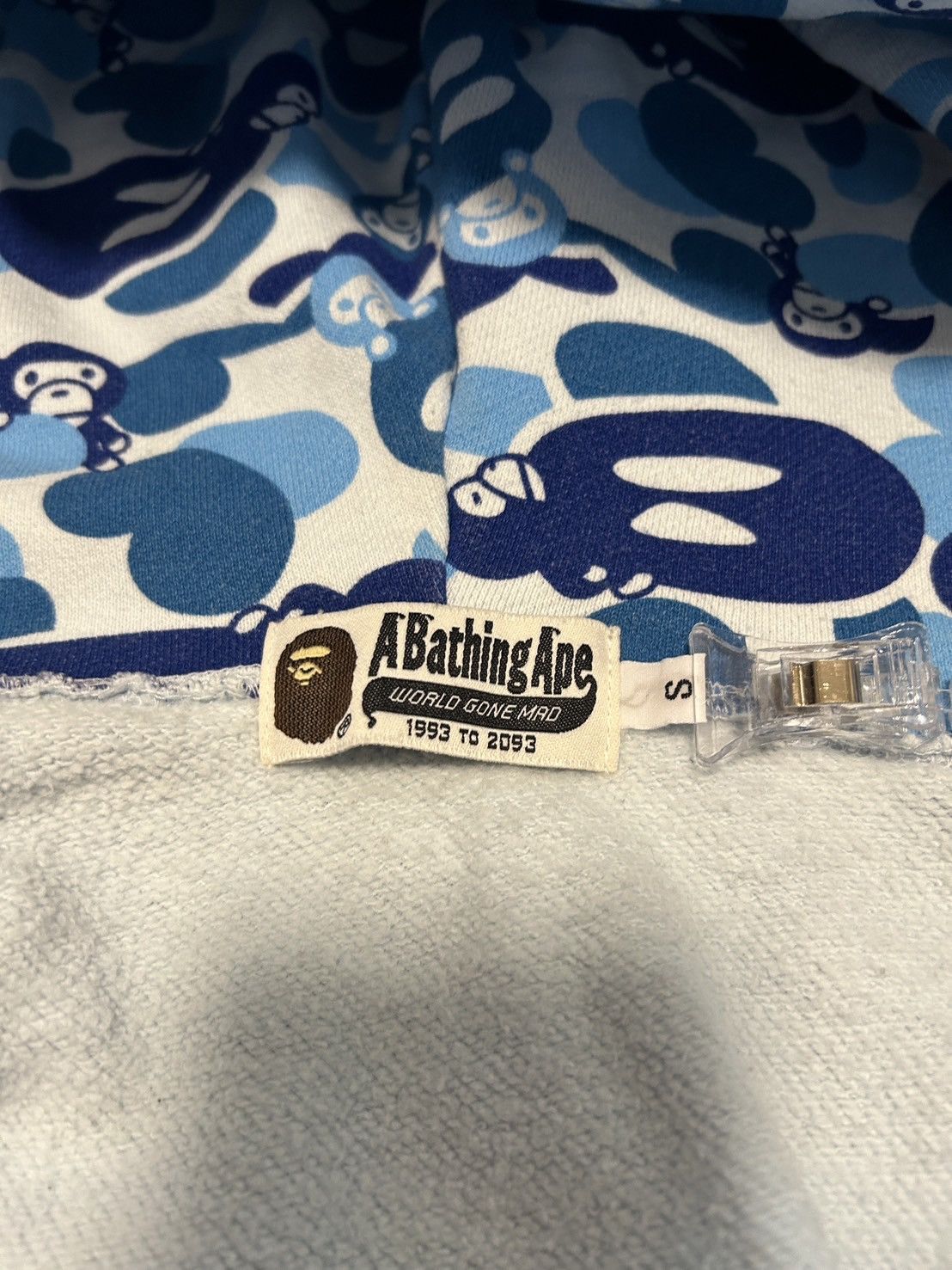 Bape OG Bape Baby Milo Camo Blue Full Zip Hoodie Size US S / EU 44-46 / 1 - 3 Thumbnail