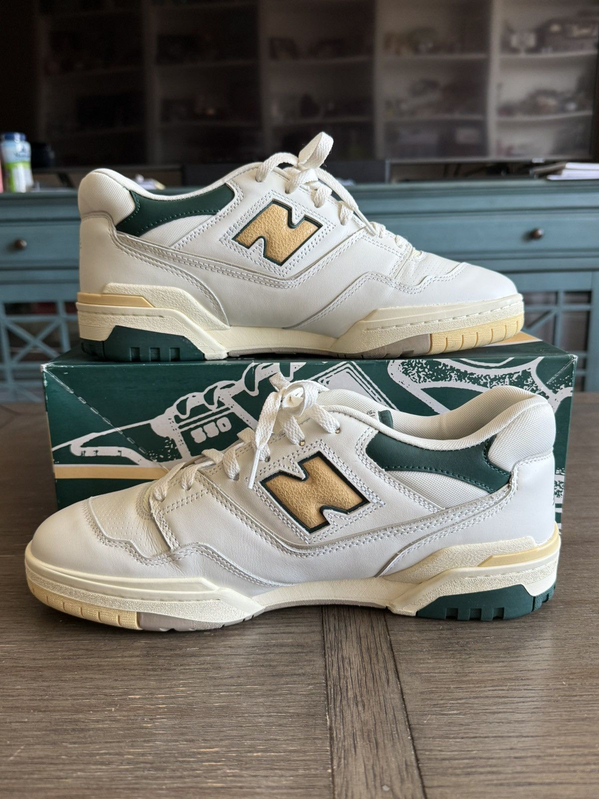 Aime Leon Dore × New Balance Aimé Leon Dore x 550 'Green Yellow' size 11 Size US 11 / EU 44 - 3 Thumbnail