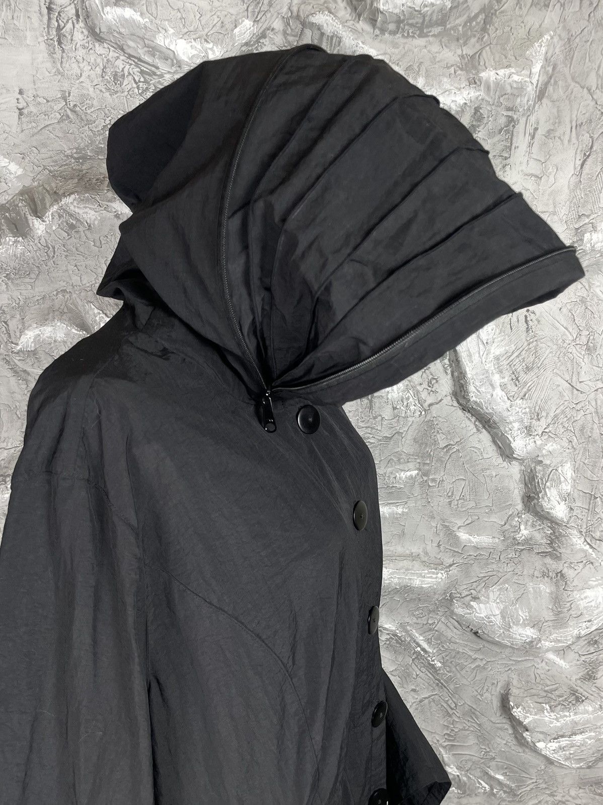 Japanese Brand × Junya Watanabe × Le Grande Bleu (L.G.B.) Vintage Nylon Coat Huge Hood Yohji Issey Miyake Archive Vibe Size US M / EU 48-50 / 2 - 11 Thumbnail