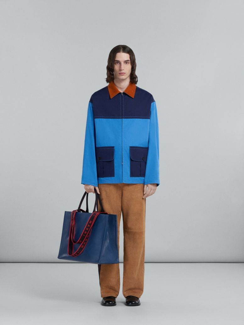 Marni o1srvl11e0624 Tote Bag in Blue Size ONE SIZE - 6 Thumbnail