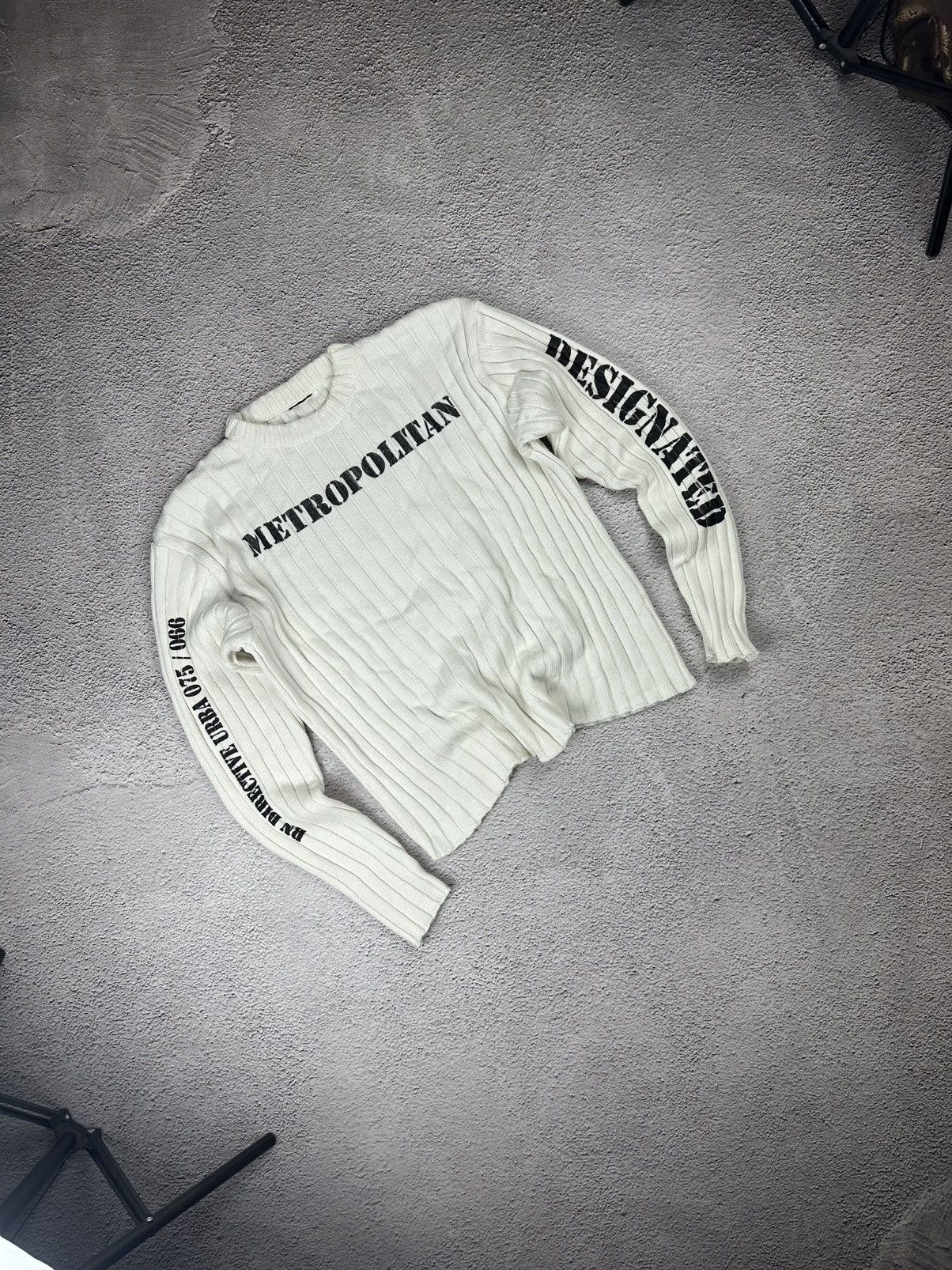 Other Vintage Diesel Style Knitwear Y2K Striped Opium SK8 Logo Size US S / EU 44-46 / 1 - 1 Thumbnail