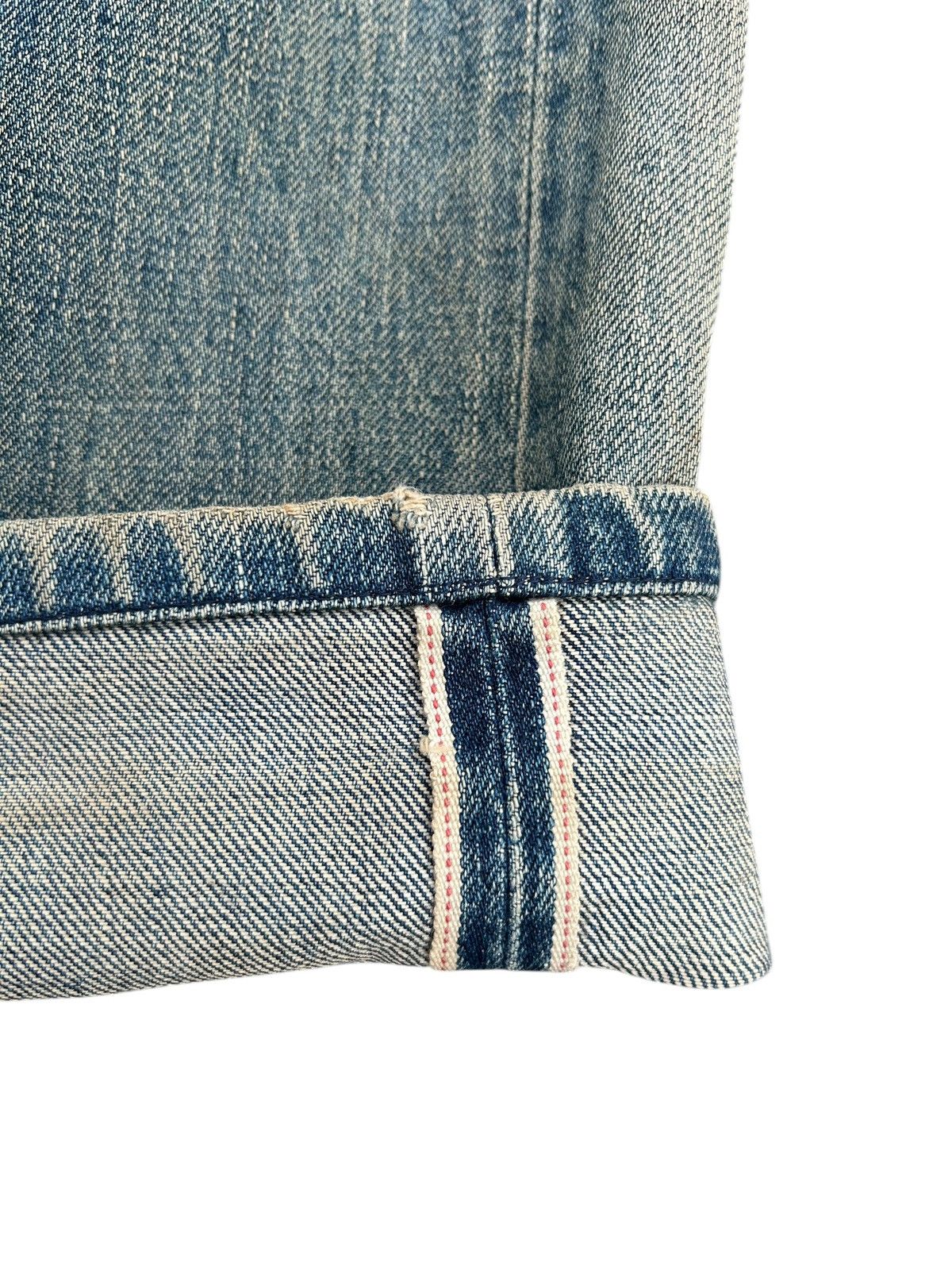 Kapital Vintage Levis Big E Selvedge Rusty Distressed Denim Jeans Size US 32 / EU 48 - 4 Thumbnail
