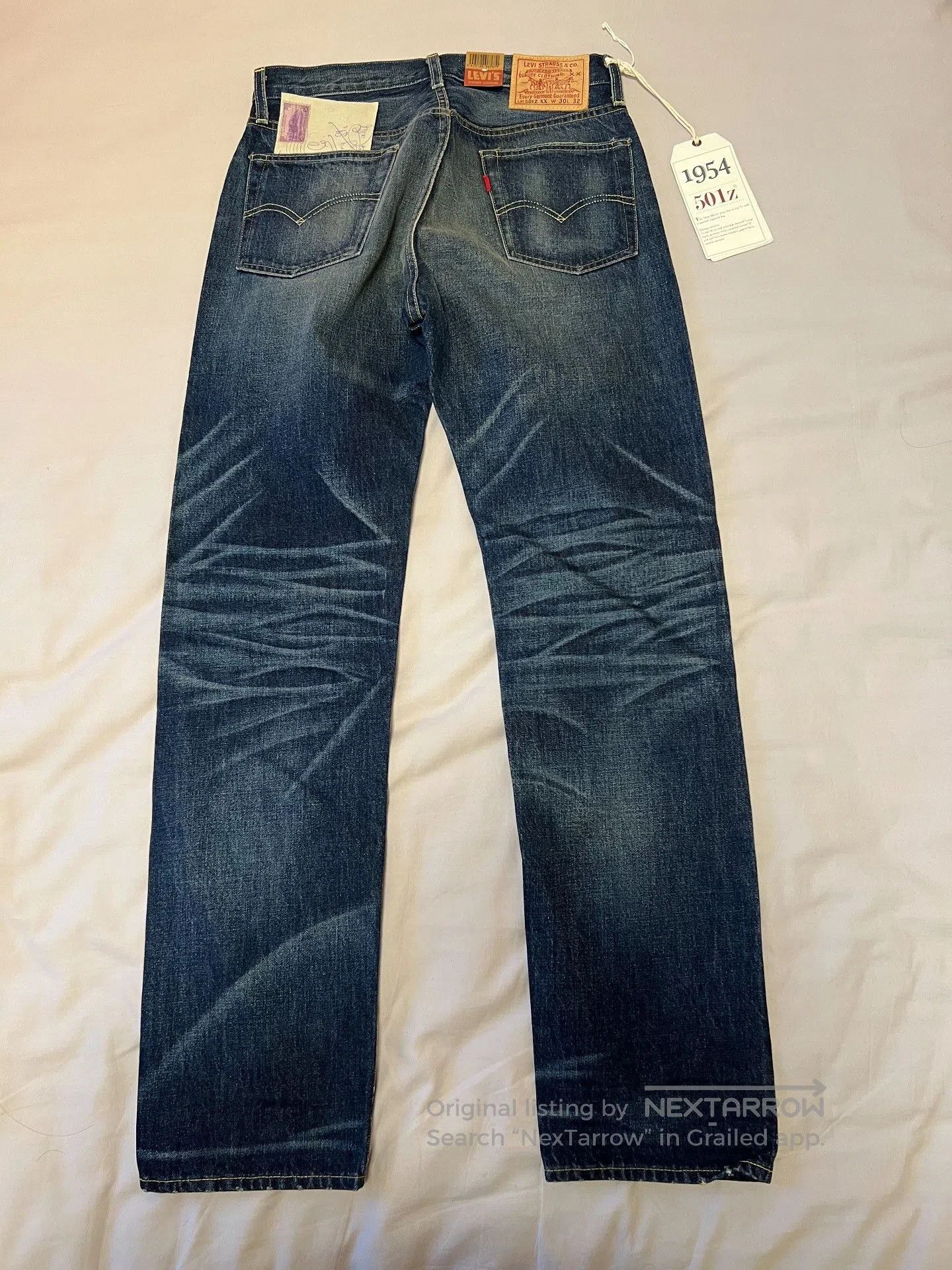 Levi's Vintage Clothing Levi's LVC 1954 501Z USA Made. Size US 30 / EU 46 - 4 Thumbnail