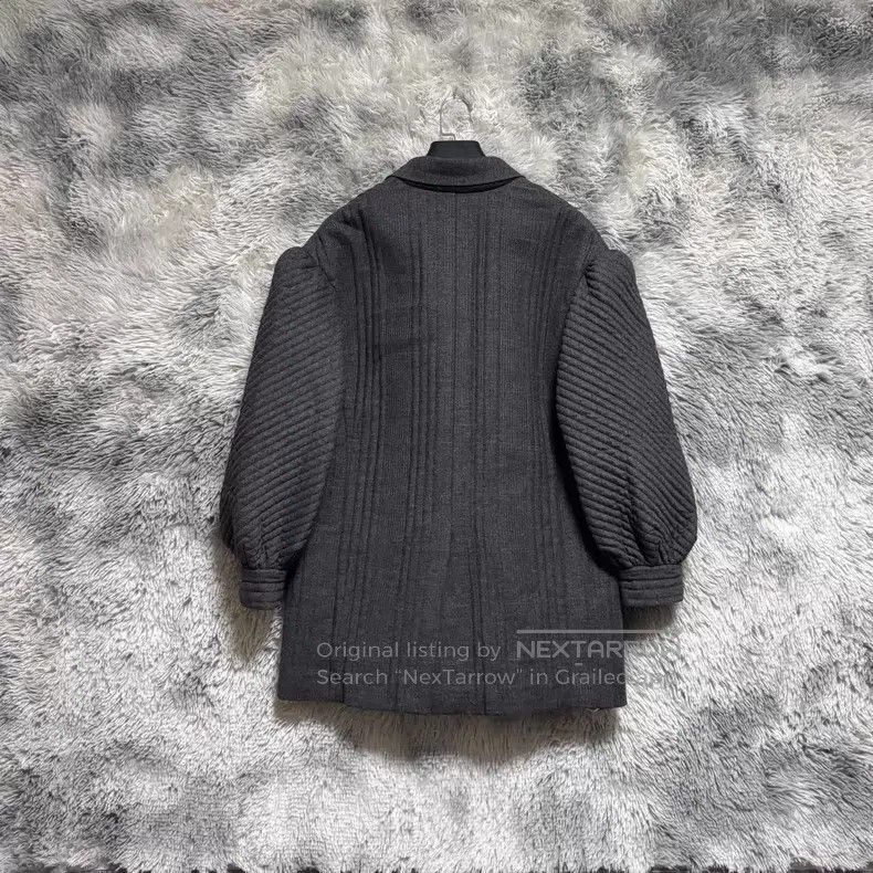 Fendi Fendi Gray Cashmere Bubble Sleeve Showpiece Coat Size XS / US 0-2 / IT 36-38 - 2 Thumbnail