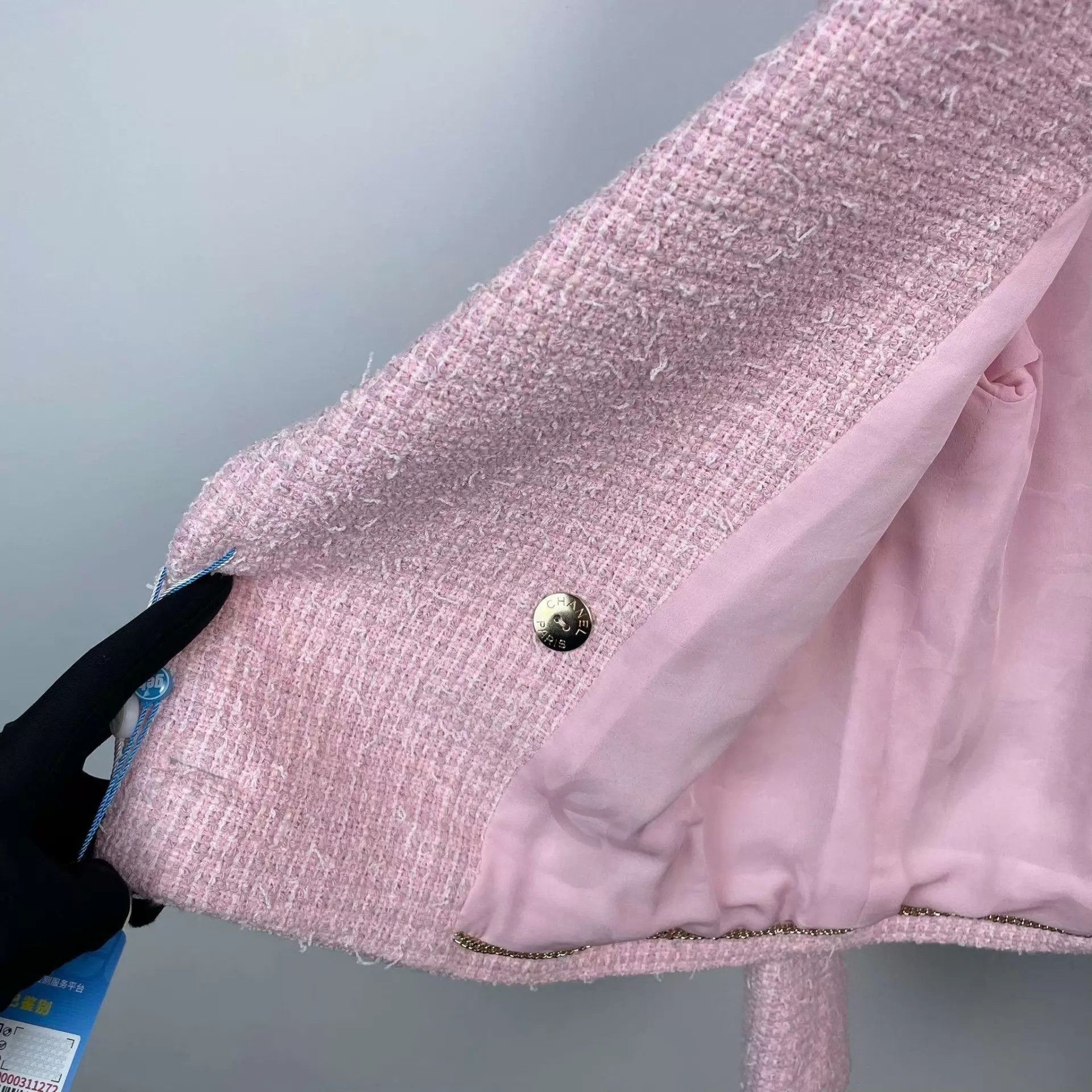 Chanel Chanel Pink Tweed Collared Jacket 38 98 New Size S / US 4 / IT 40 - 8 Thumbnail