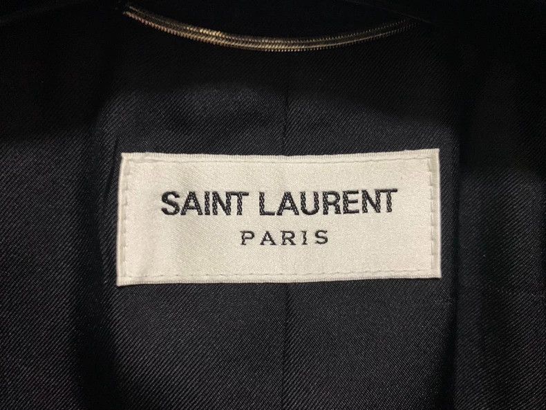 Saint Laurent Paris Saint Laurent Black Floral Chain Blazer-2506 Size XXL / US 16-18 / IT 52-54 - 3 Thumbnail