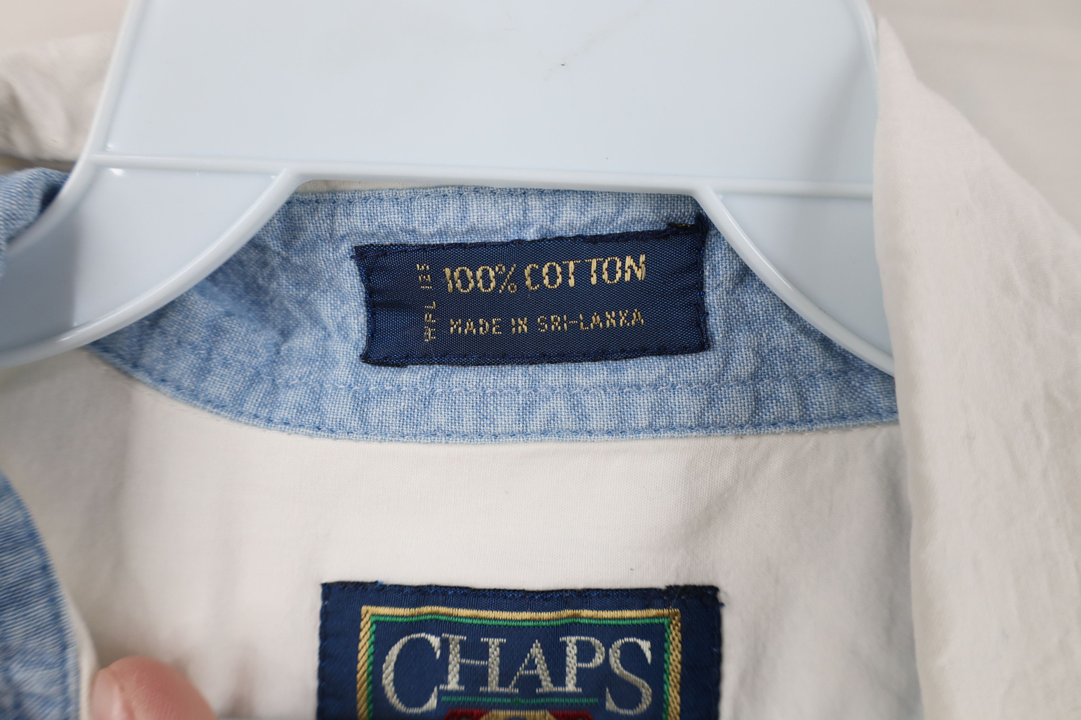 Ralph Lauren Vintage 90s Chaps Ralph Lauren Short Sleeve Collared Shirt Size US L / EU 52-54 / 3 - 8 Thumbnail