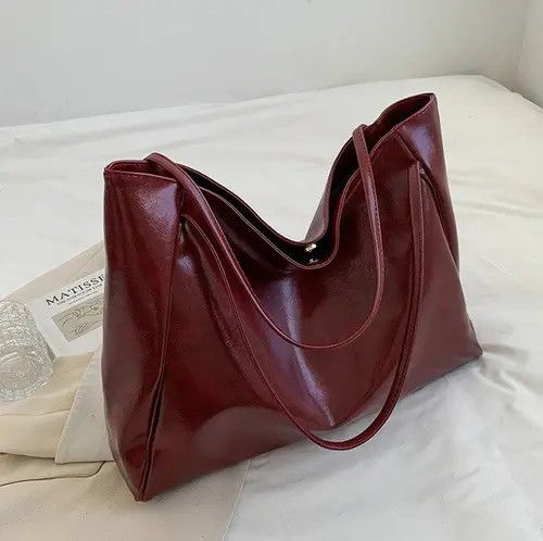 VIBE Casual Portable Soft Pu Leather Tote/Shoulder Bag Size ONE SIZE - 3 Thumbnail