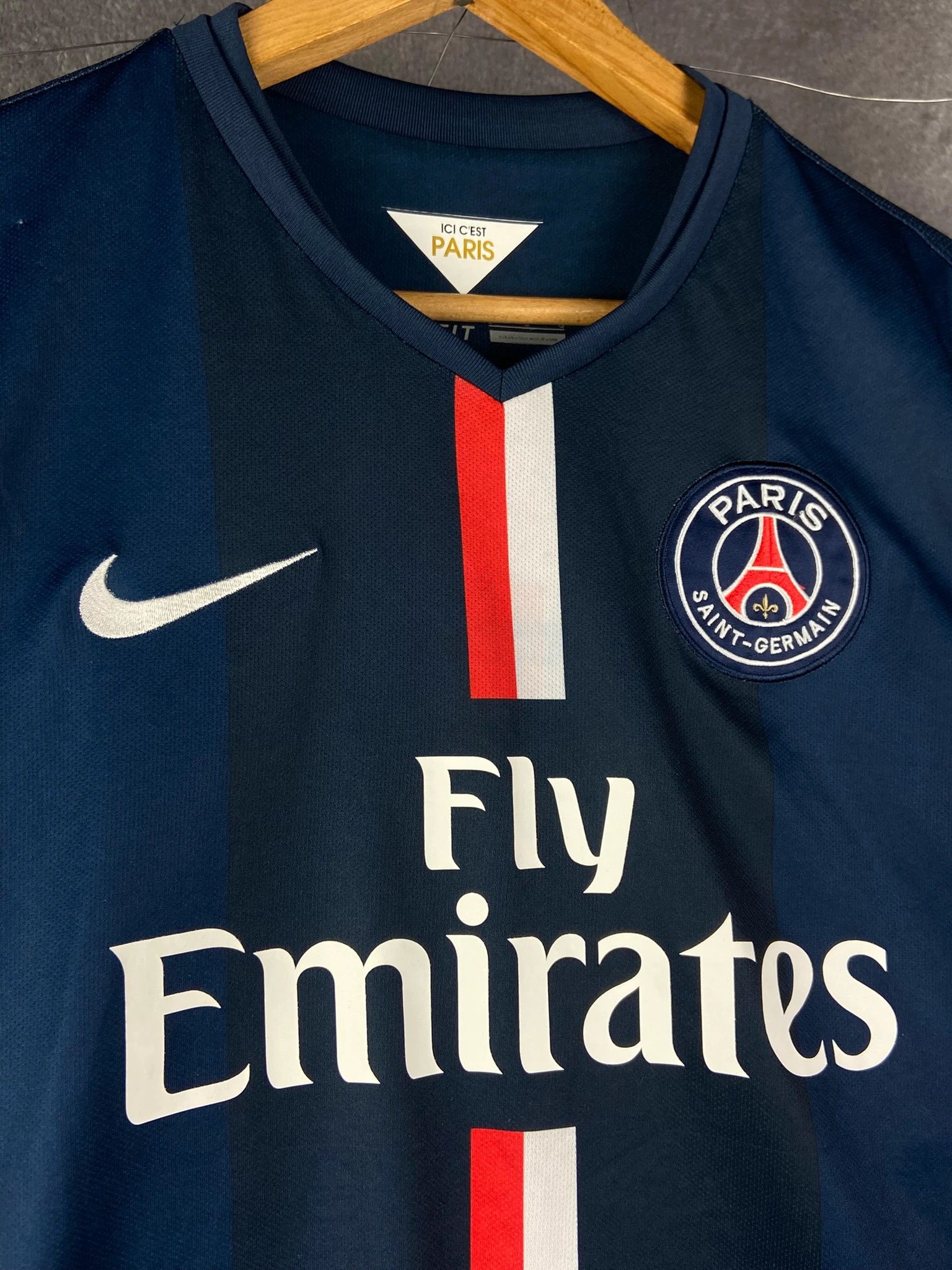 Nike : Nike PSG jersey navy football kit vintage retro soccer Size US L / EU 52-54 / 3 - 2 Thumbnail